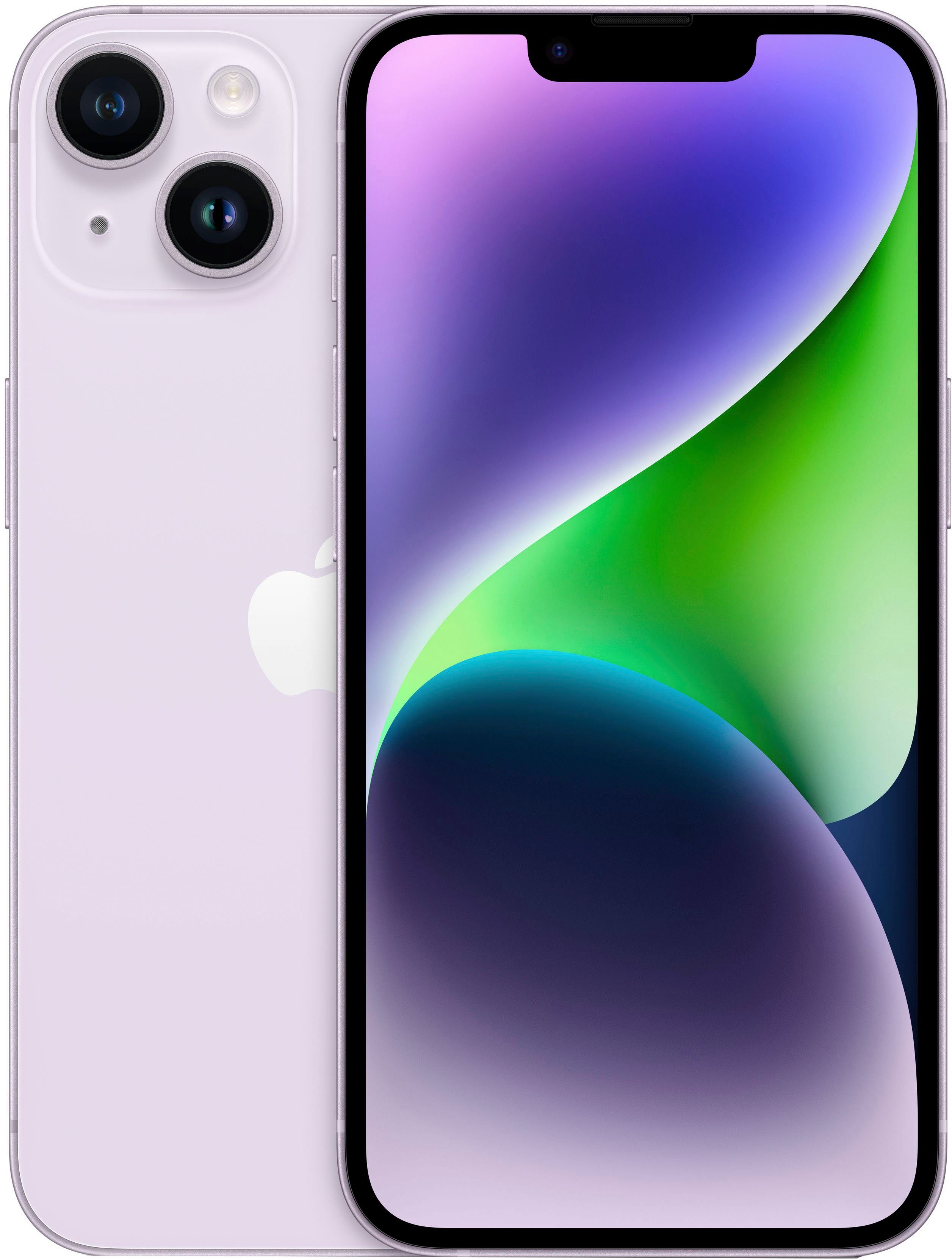 14 Apple (15,4 MP GB Zoll, Kamera) 128 cm/6,1 Smartphone Speicherplatz, purple iPhone 128GB 12