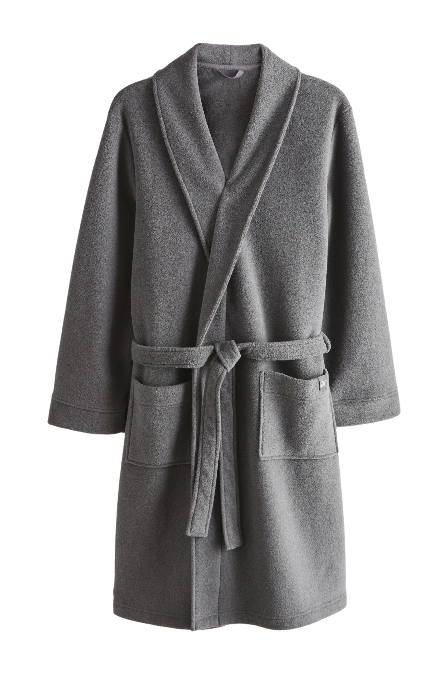 Next Herrenbademantel Superweicher Bademantel aus Frottee, Polyester (recycelt), Baumwolle