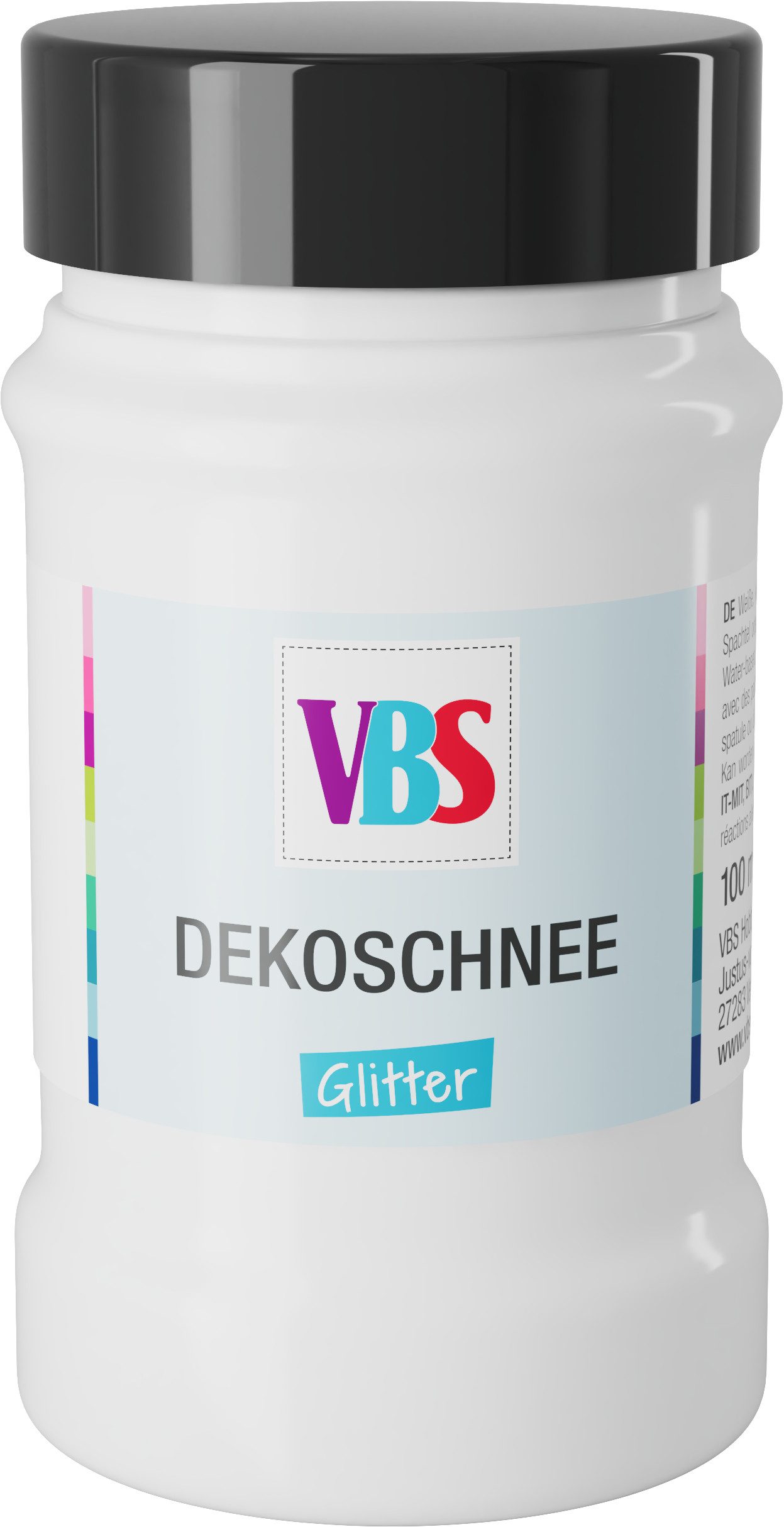 VBS Strukturpaste Deko-Schnee Glitter, 100ml