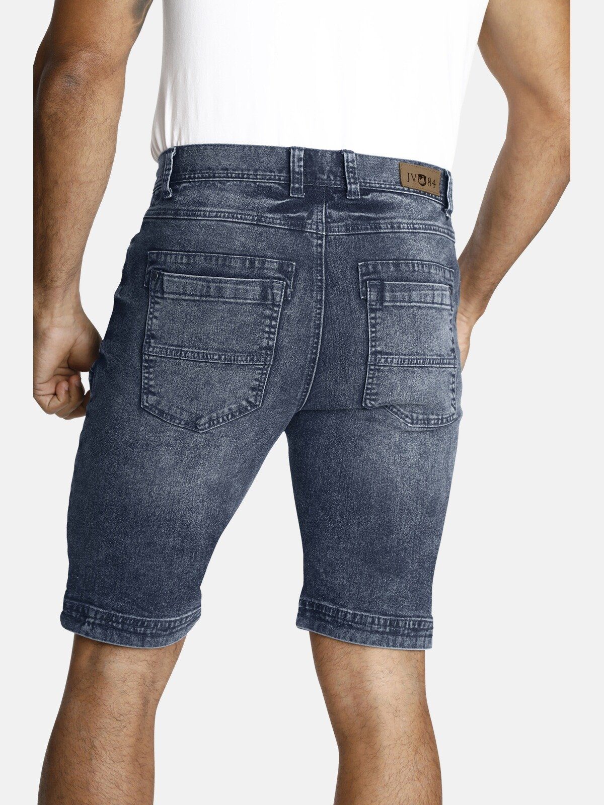 Jan Vanderstorm Cargobermudas AKISTEG in Stone-Washed Design – Bild 2 von 5