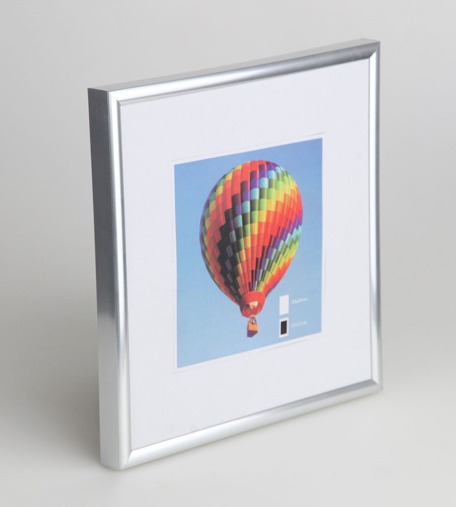 IDEAL TREND Bilderrahmen Bilderrahmen mit Klarglas quadratisch fotorahmen Kunststoff Posterrahm, für 1 Bilder (1 St)