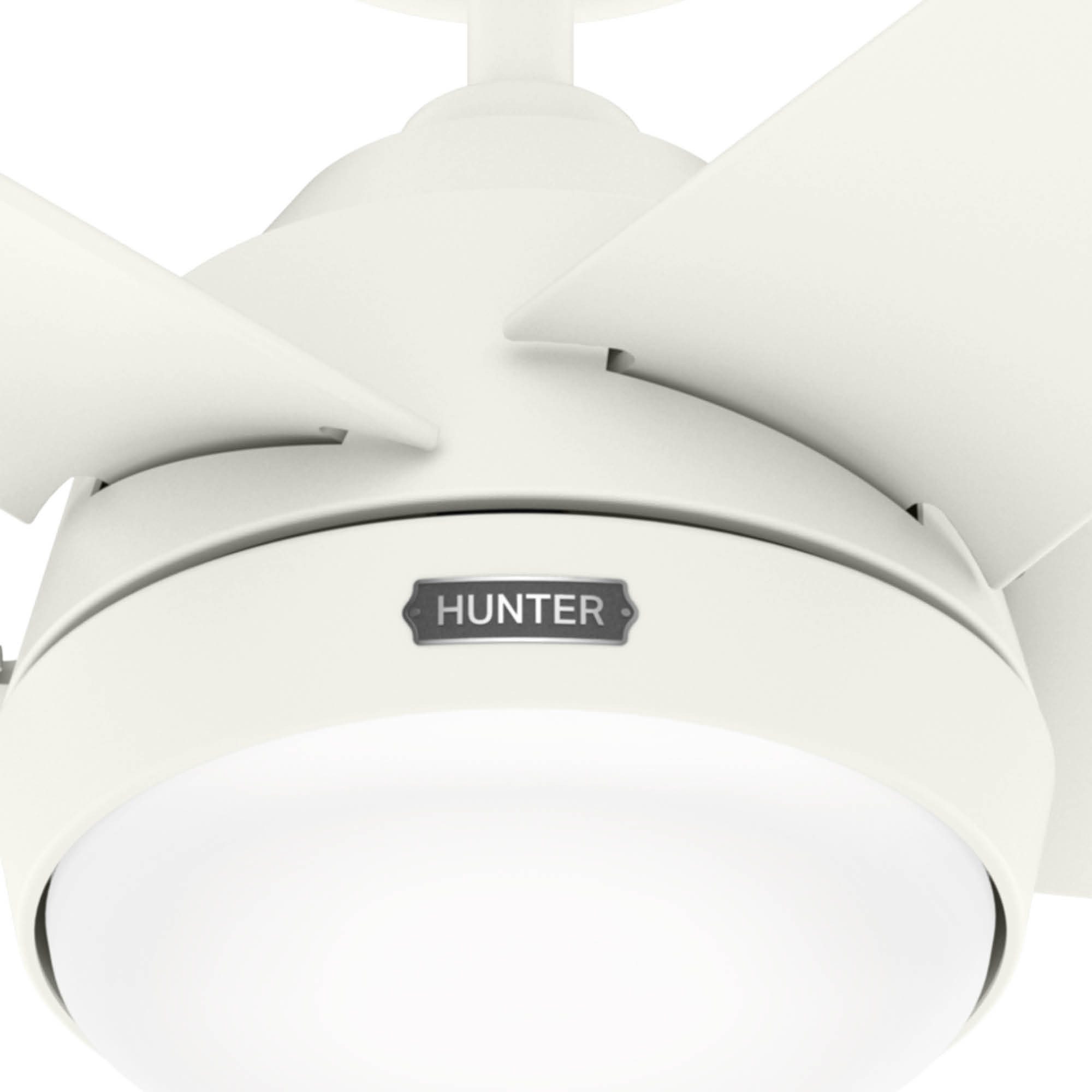 Hunter Deckenventilator Outdoor Deckenventilator Marina Weiß mit LED, dimmbar