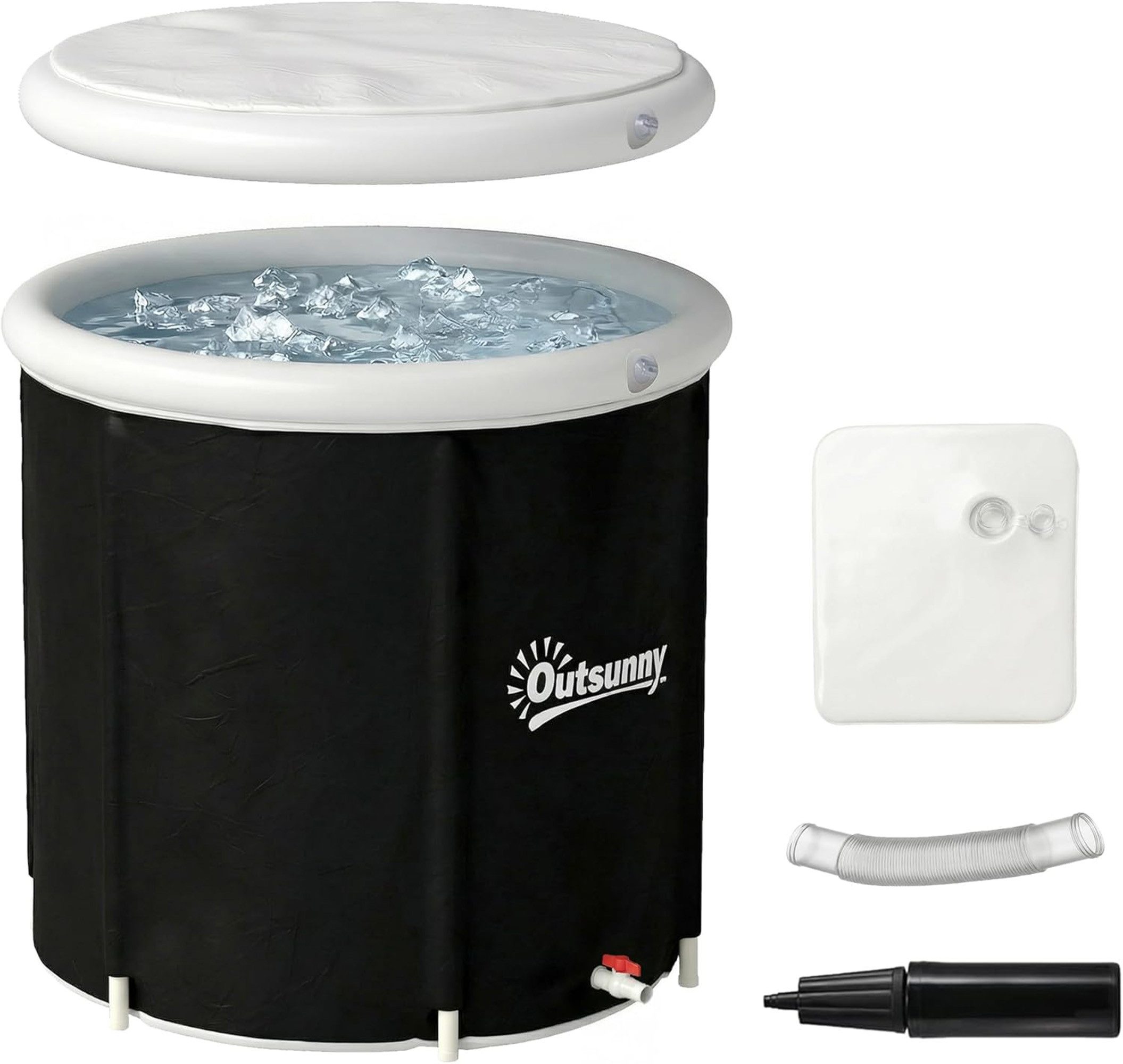 ibettertec Badewannensitz Faltbare Eisbadewanne, Complete set​, 3-layer insulation, Eisbaden, belastbar bis 2,8 kg, text Hochwertige 6-Schicht-Isolierung Schnelle Regeneration