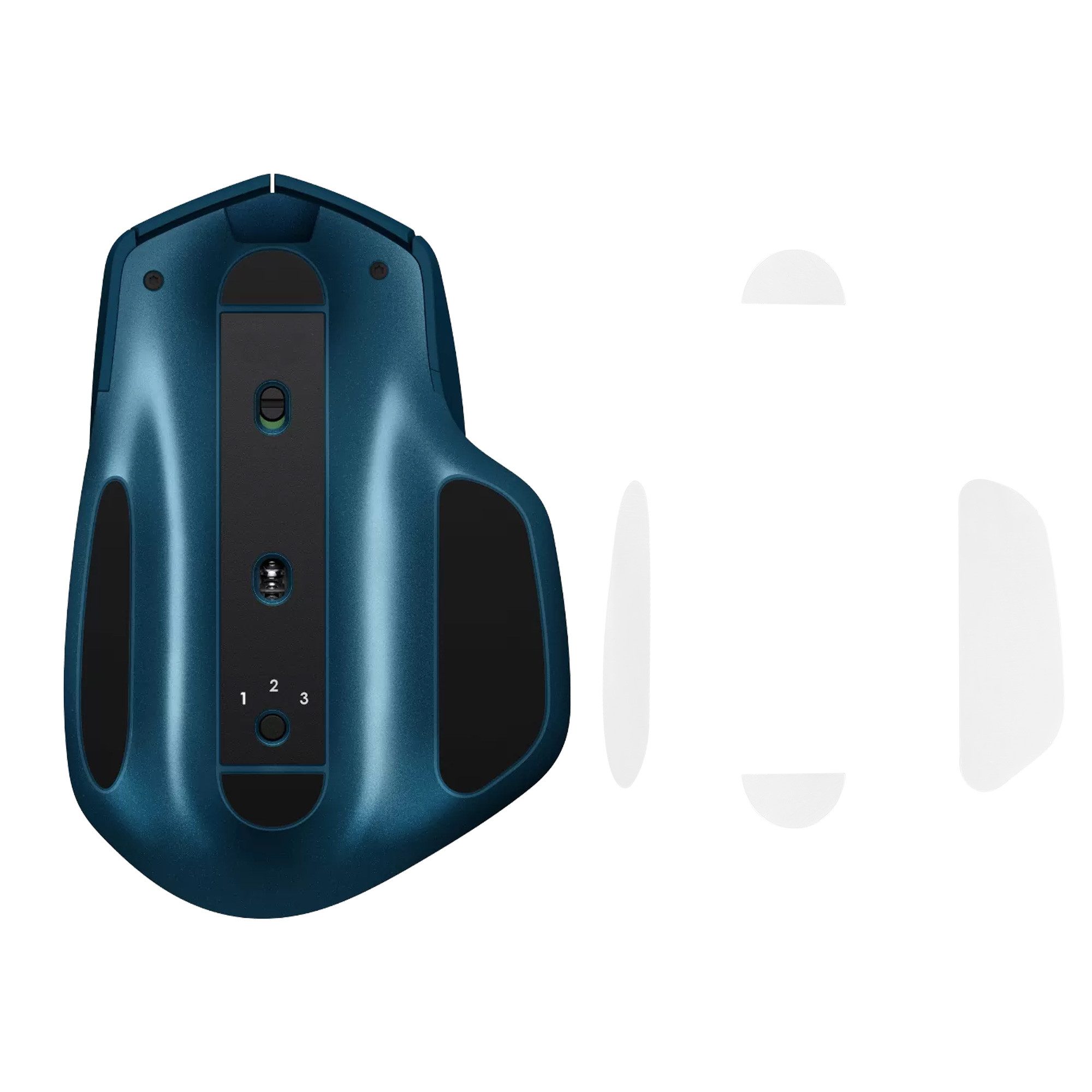 kwmobile Mausfüße Mouse Feet Sticker für Logitech MX Master 2S (1-St), Ersatz Glider Mausfüße passgenau - Glides in Weiß