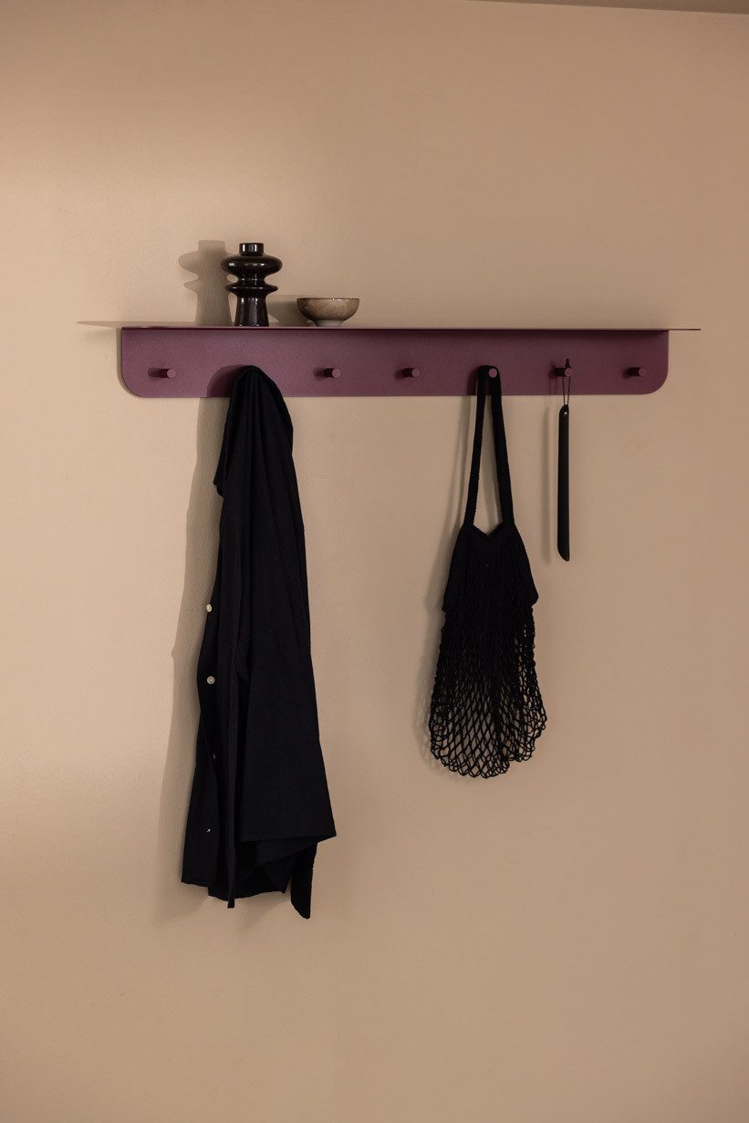 Metallbude Wandgarderobe MALOU, verschiedene Größen, ideal für Flur, Kinderzimmer
