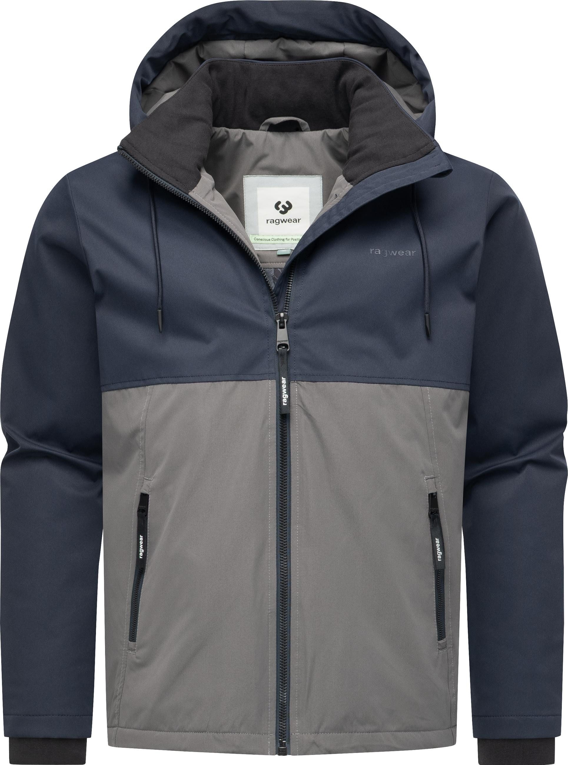 Ragwear Funktionsjacke Roaan Wasserdichte leichte Winterjacke mit Kapuze