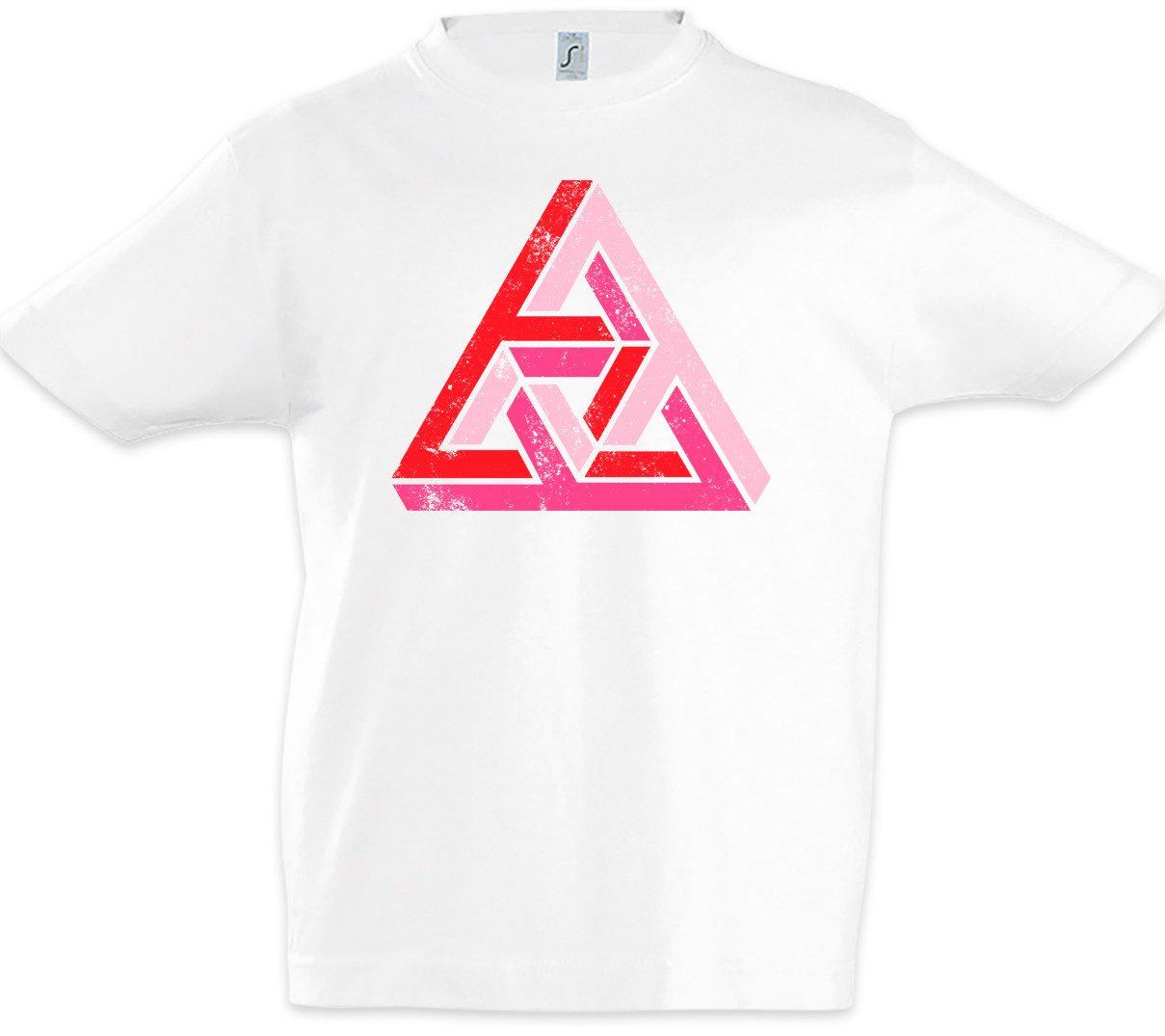 Print-Shirt Penrose Logo Sign I Kinder T-Shirt Big Geek Triangle Bang Freak TBBT