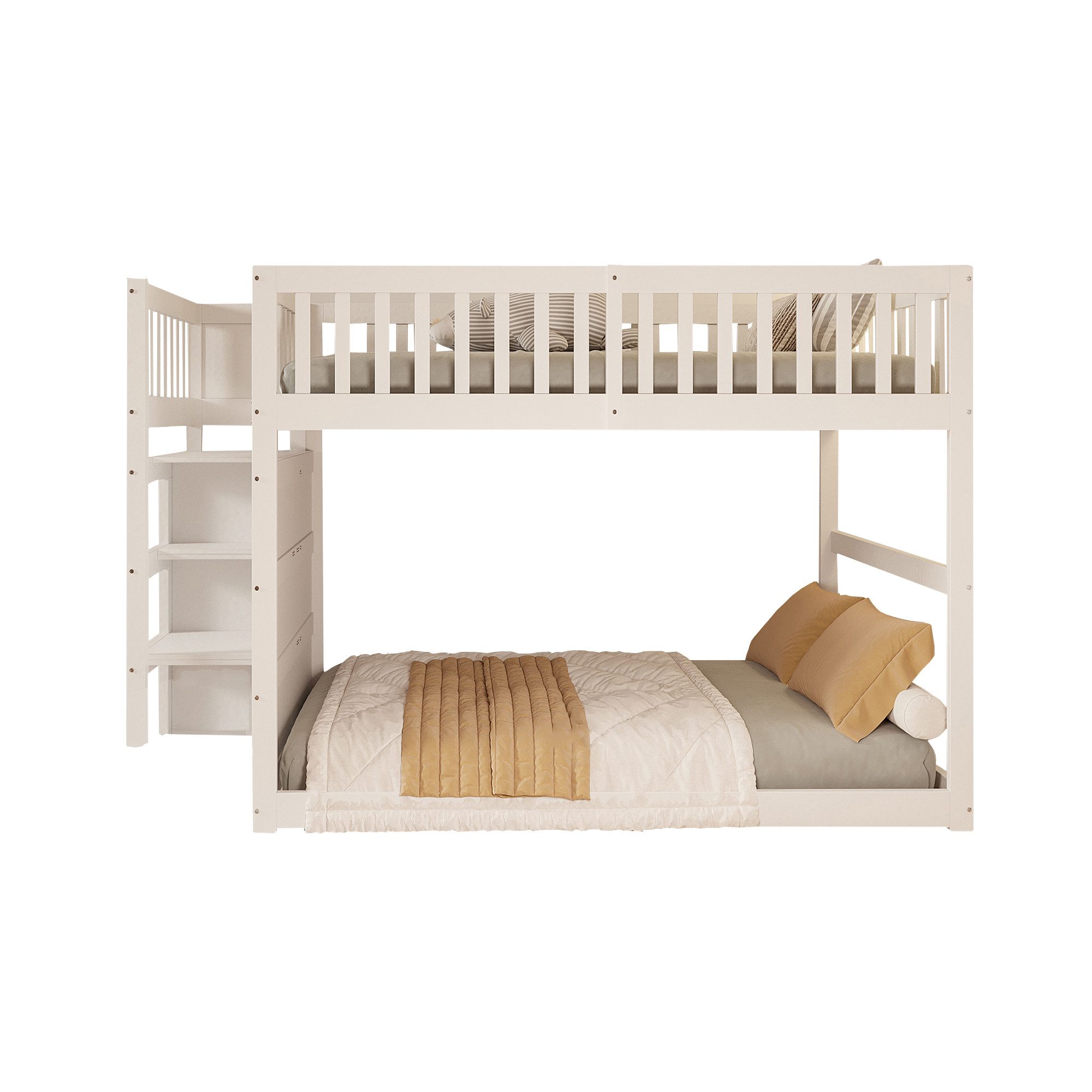REDOM Etagenbett Doppelbett Stauraumbett Kinderbett, mit günstig online kaufen
