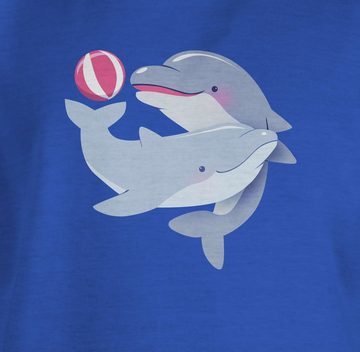 Shirtracer T-Shirt Delfine Delfin Dolphin Tiermotiv Animal Print