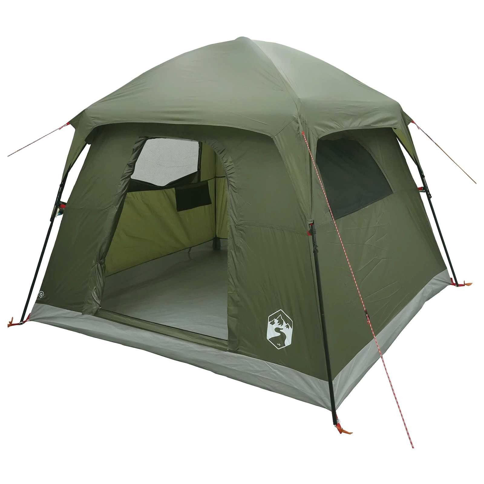 vidaXL Kuppelzelt Hütten-Zelt Olive Grün 244 x 213 x 183 cm Polyester und Stahl, (1 tlg)