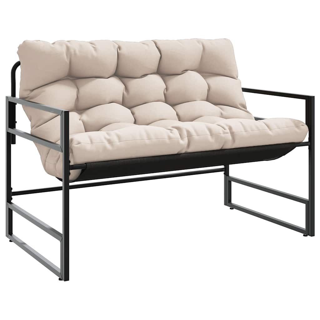 vidaXL Gartenbank Gartenbank mit Kissen Taupe günstig online kaufen