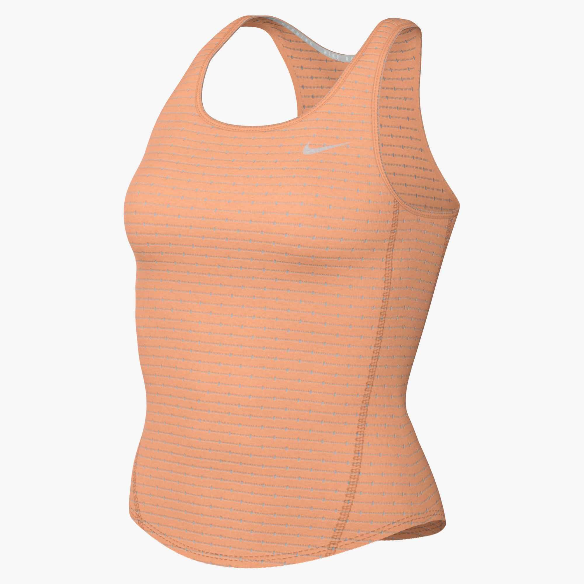 Nike Tanktop W NK TEMPO DF CRP MESH TANK mit Rundhalsausschnitt, aus Polyester und Elasthan