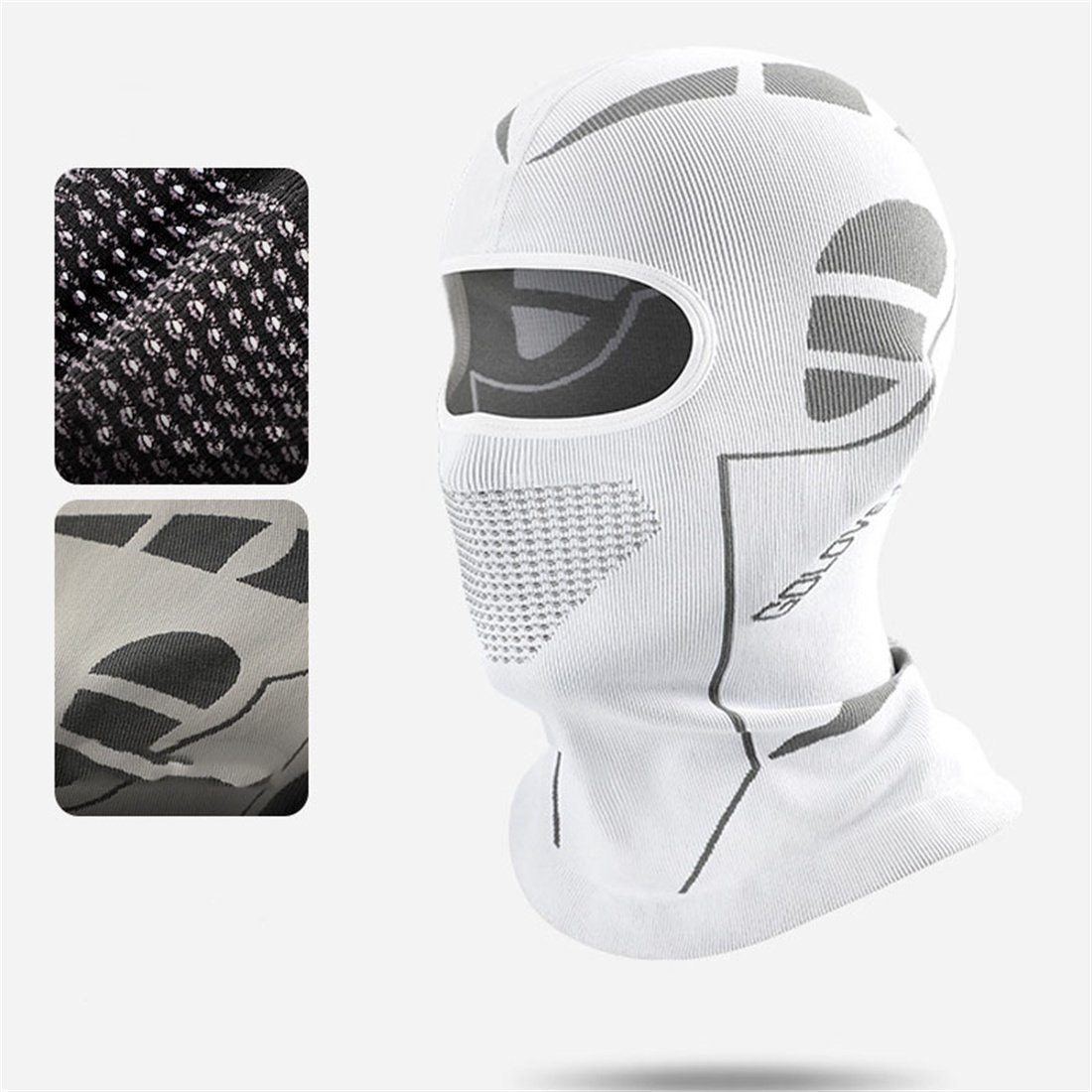 Sturmhaube Kopfbedeckung,Anti-Erfrierungs-Maske Weiß WinterOutdoor-Ski-Maske,Radfahren DÖRÖY
