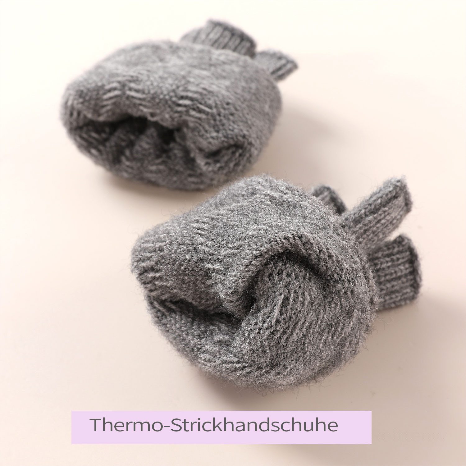 Refttenw Strickhandschuhe Fingerlose Strickhandschuhe,Bequeme, warme Winterhandschuhe