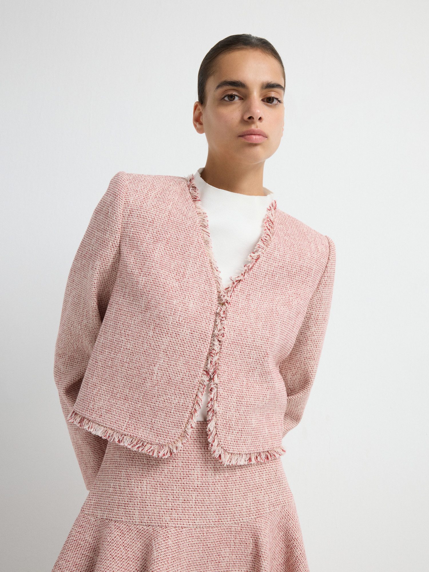 adL Kurzblazer Kurze Tweedjacke – Bild 5 von 5