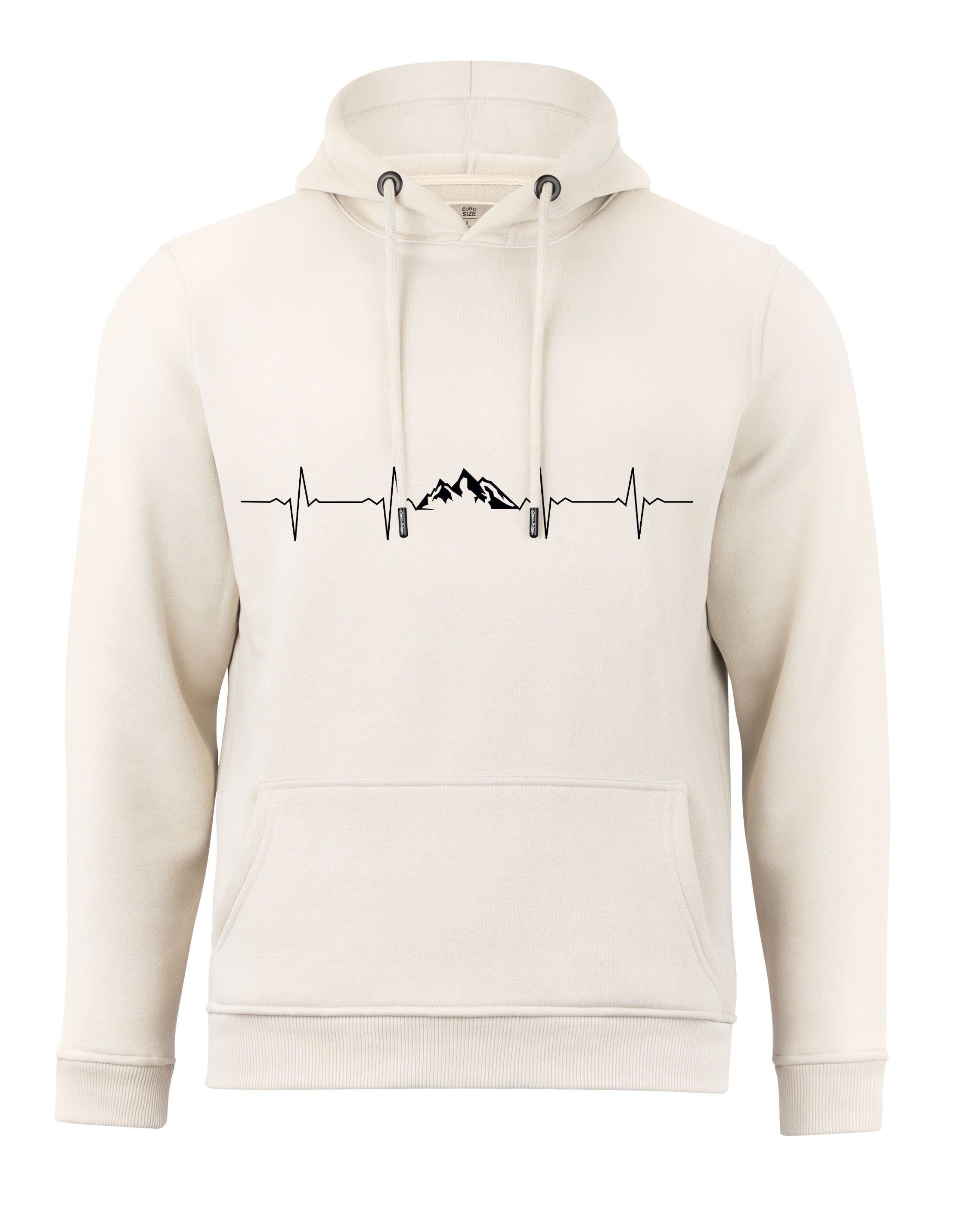 Cotton Prime® Hoodie Pulsschlag Berge mit günstig online kaufen