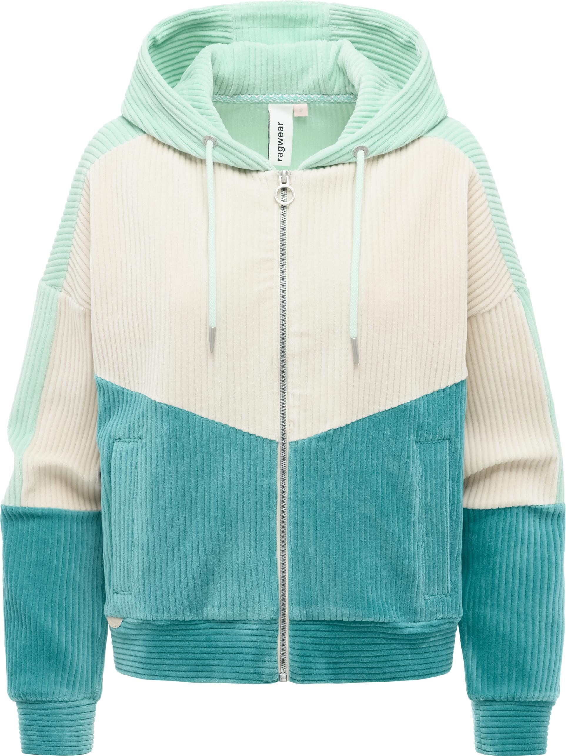 Ragwear Sweatjacke Queny Sweat Cordy Modische Cordjacke aus kuscheligem Kord
