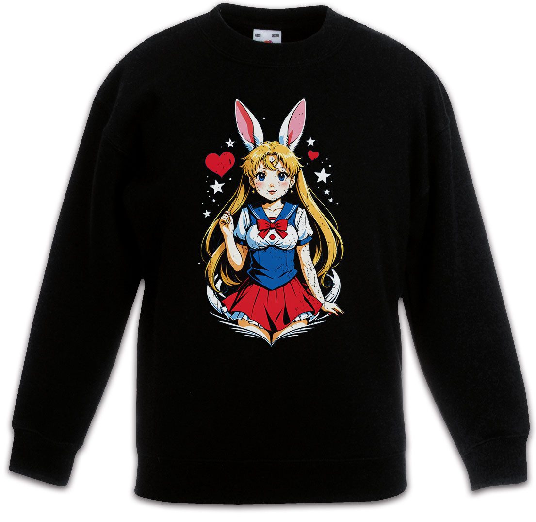 Sweatshirt Wild Anime Moon Rabbit Kinderpullover Anime Sailor Girl Usagi Tsukino