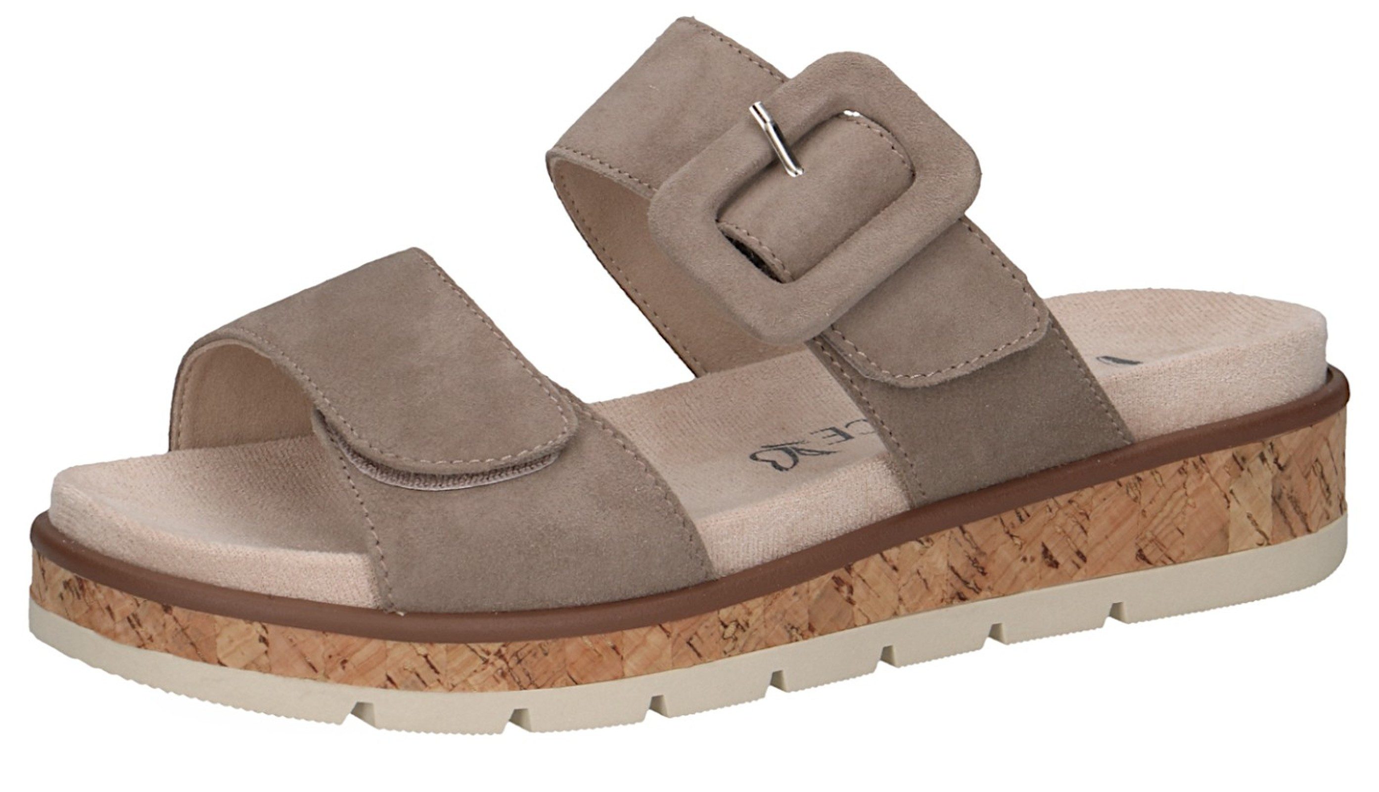 Caprice 9-27206-44 343 Taupe Suede Sandale günstig online kaufen