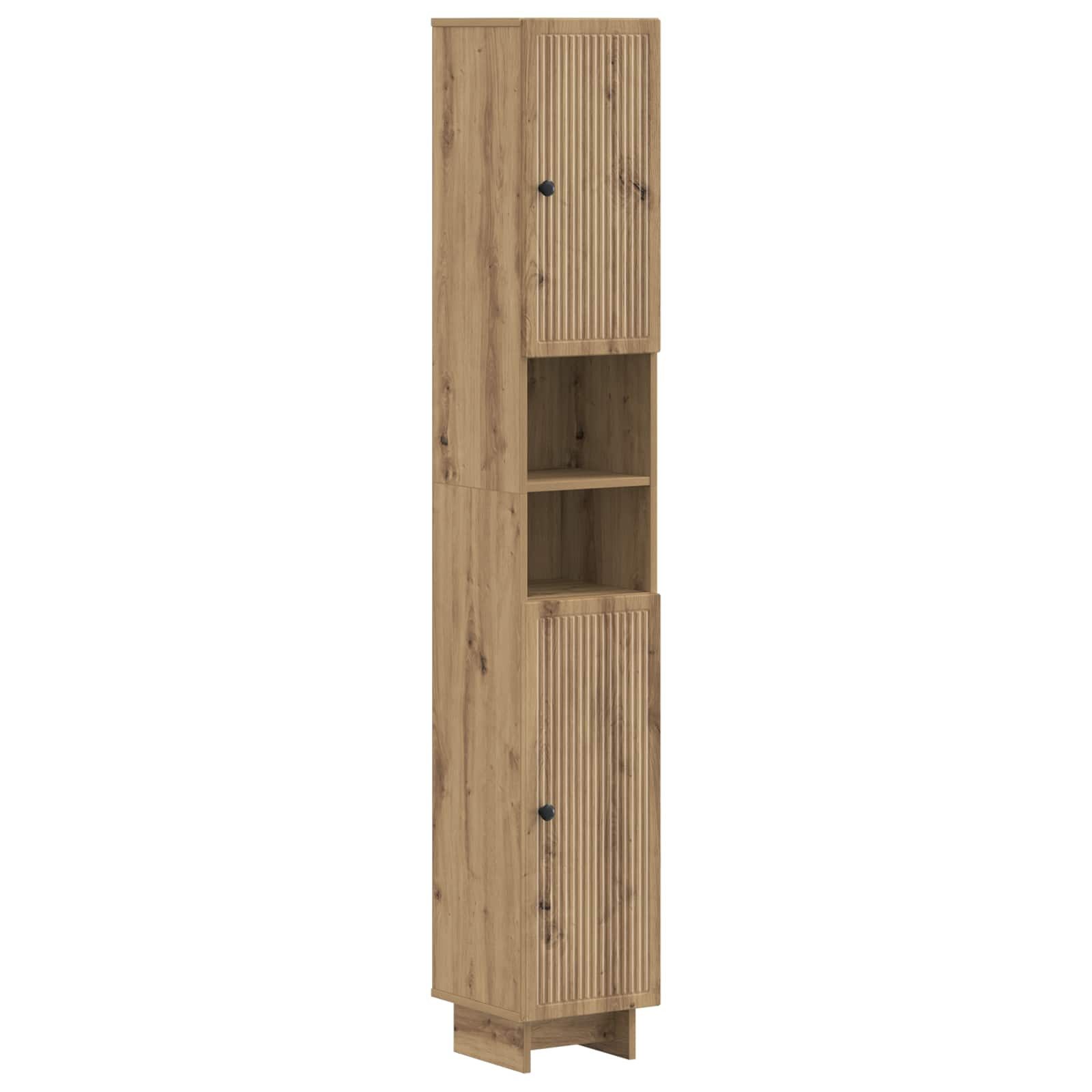 vidaXL Gartenlounge-Set 2-teiliges Badezimmer Schrank Set EDE Artisan-Eiche