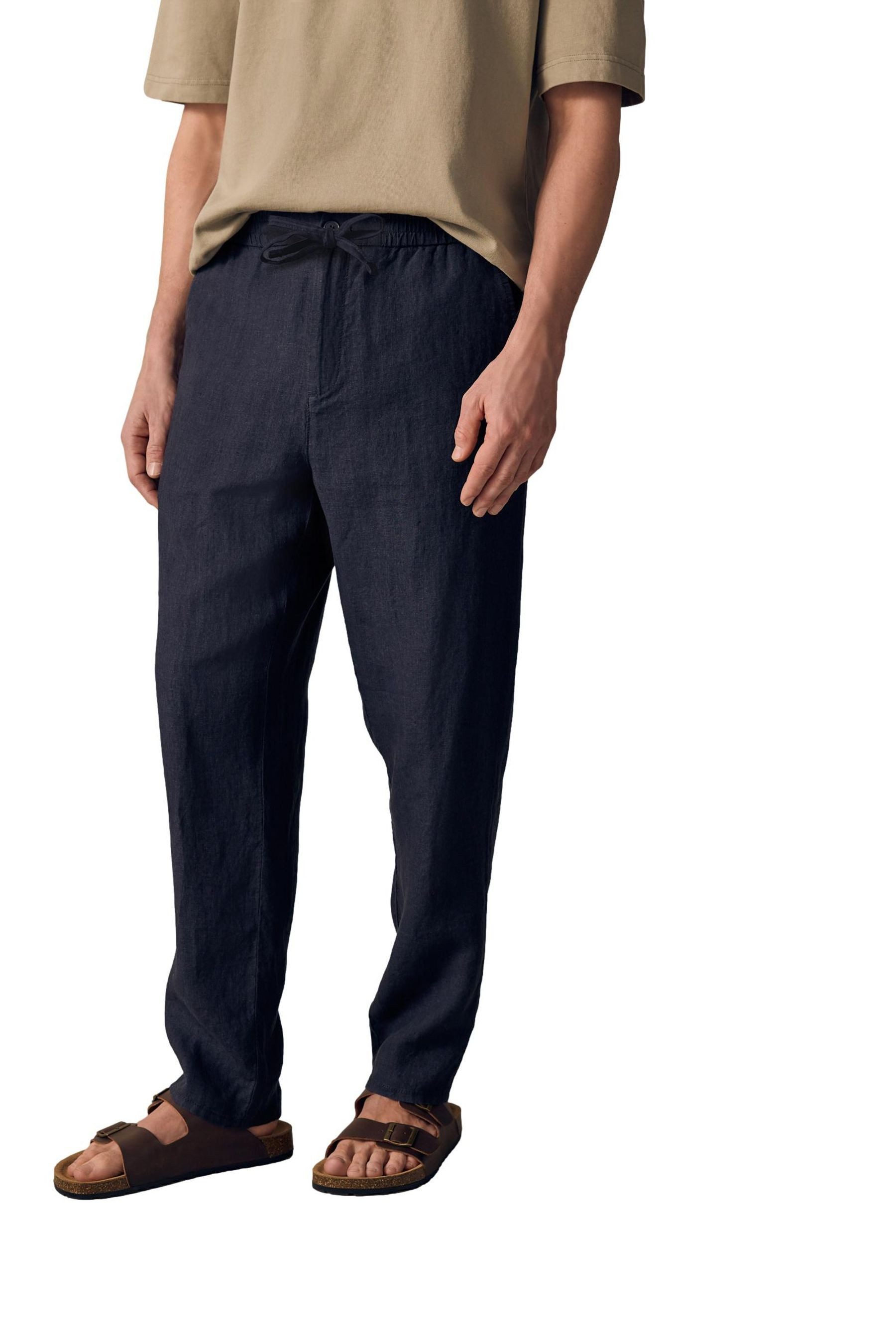 Next Leinenhose Signature Hose mit Gummibund 100 % Leinen (1-tlg) günstig online kaufen