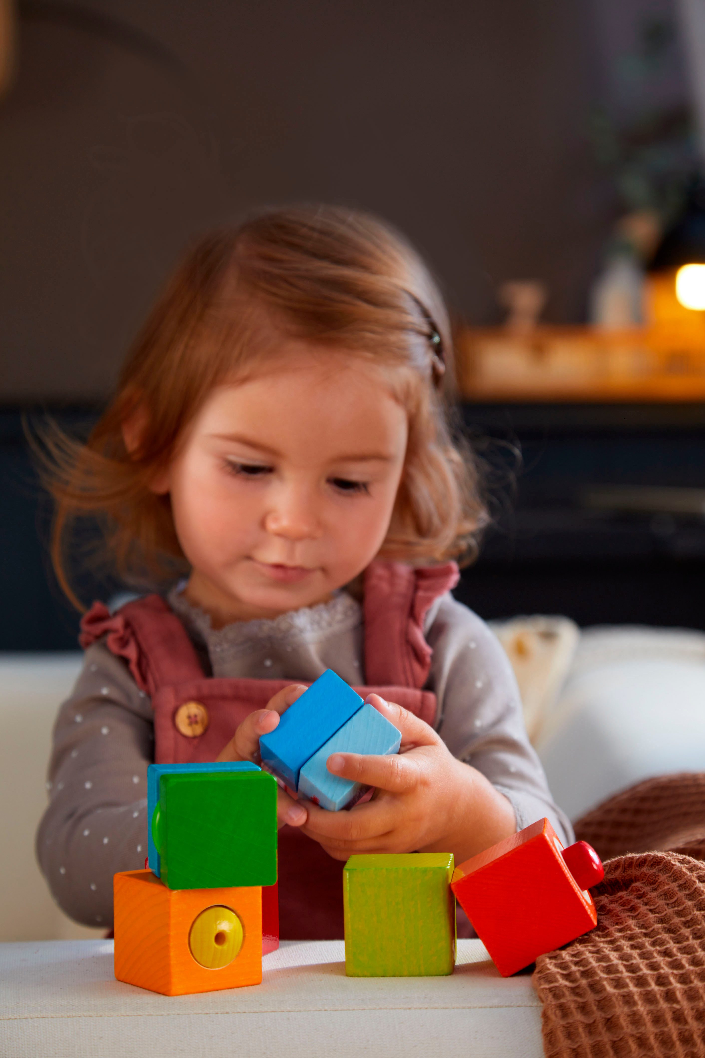 Haba Entdeckersteine, Klangspaß Spielbausteine, (6 St), mit Soundeffekt, Made in Germany