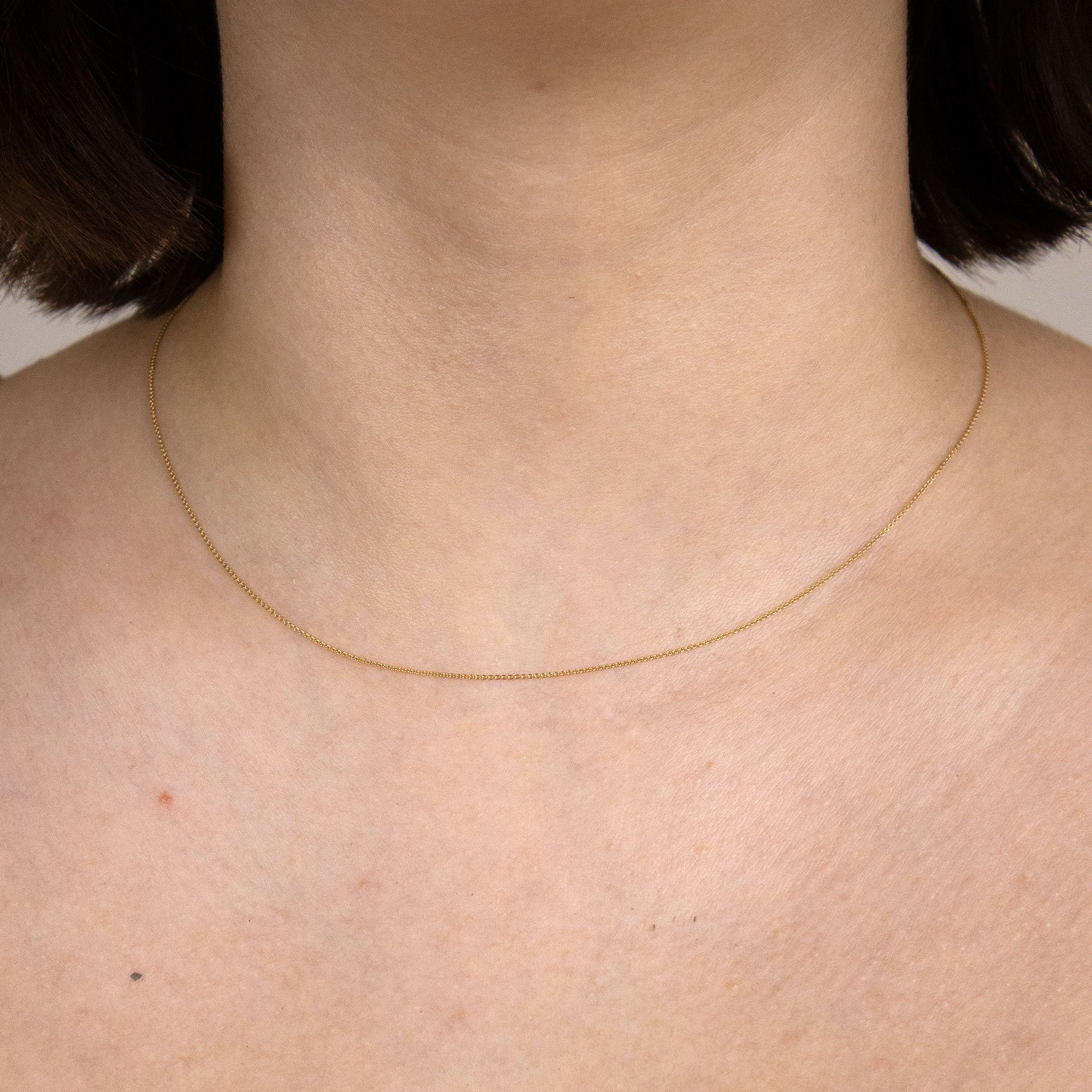 HOPLO Goldkette Goldkette Ankerkette Länge 40cm günstig online kaufen