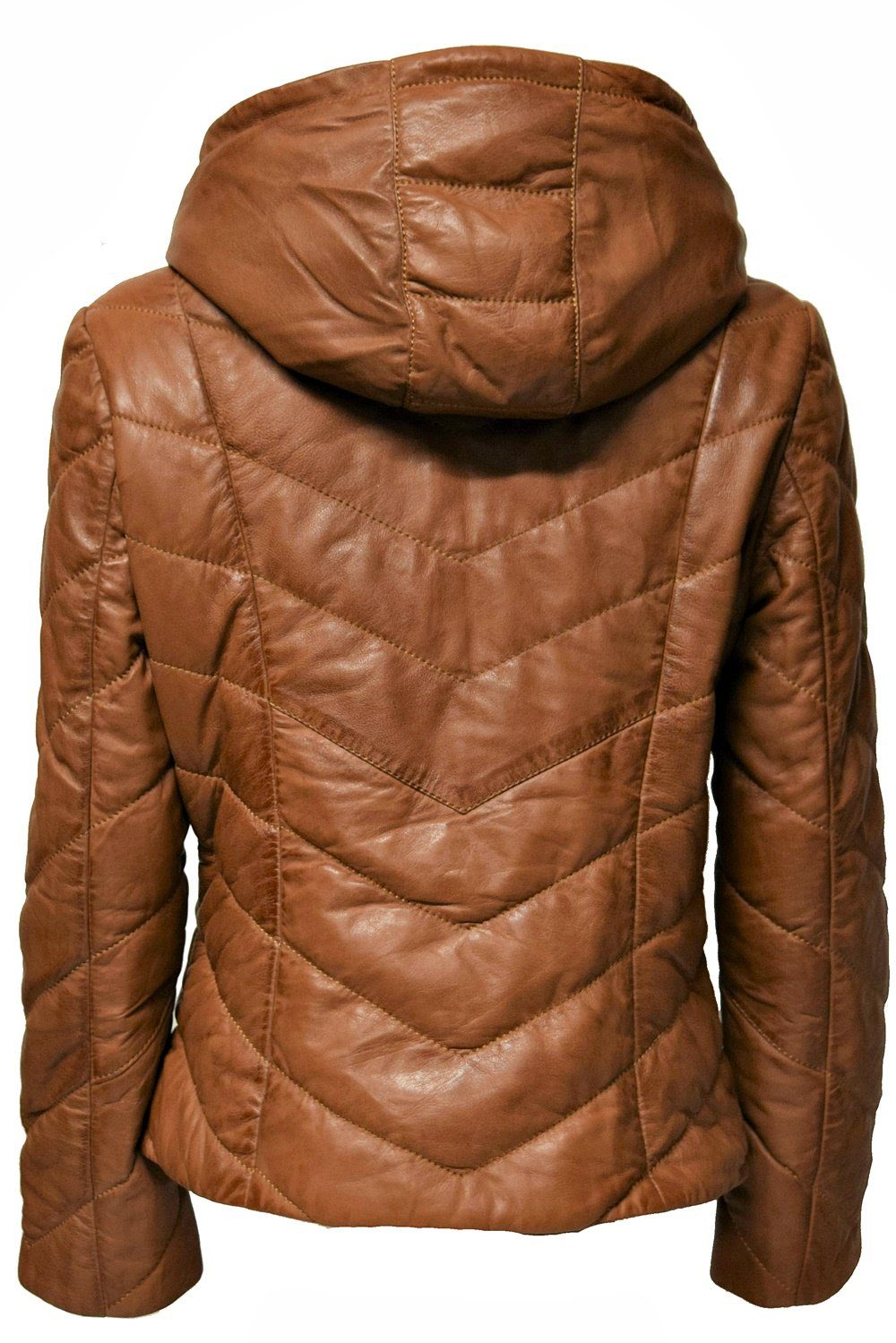 Zimmert Leather Lederjacke Mariella Stepp-Lederjacke aus weichem Leder mit Kapuze