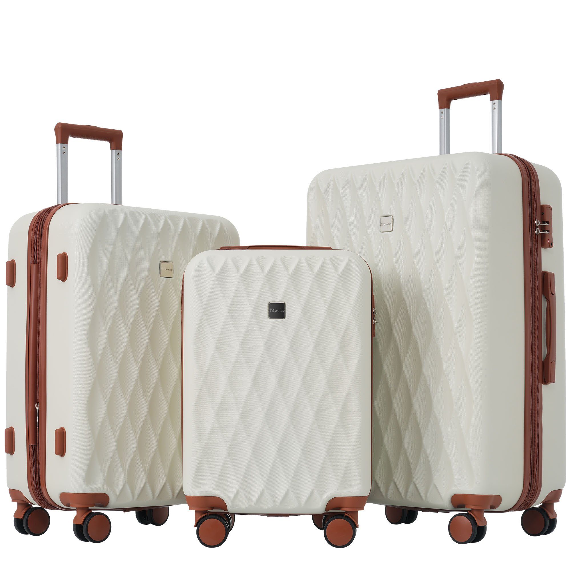 OKWISH Kofferset Reisekoffer Trolleyset, 4 Rollen, günstig online kaufen