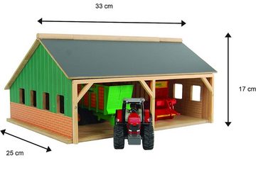 Kids Globe Spielwelt Scheune / Stall 1:50 aus Holz, für Traktoren + Anhänger