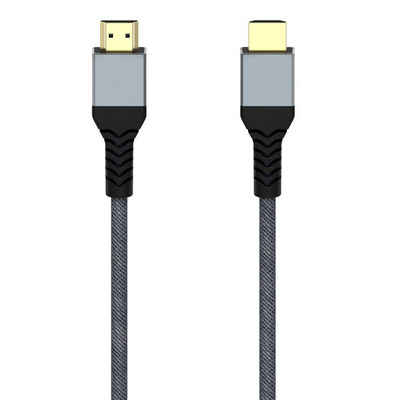 Hama Ultra High Speed HDMI™-Kabel Stecker-Stecker 8K Metall 2,0m HDMI-Kabel, HDMI, (200 cm)