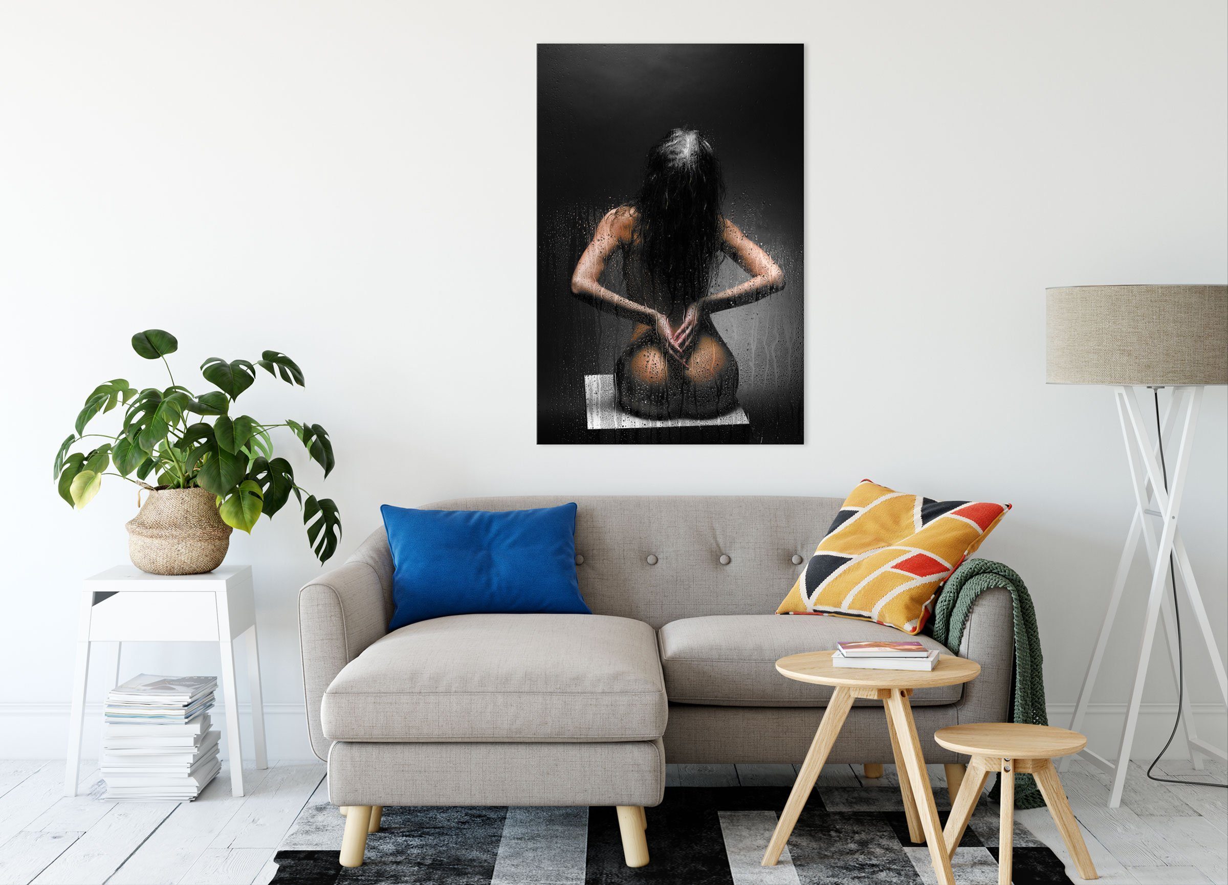 Pixxprint Leinwandbild Nackte Frau, Nackte Frau günstig online kaufen