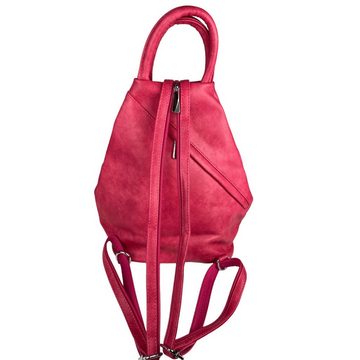 Taschen4life Minirucksack HOGGI Damen Rucksack 6480, Multifunktionstasche, Rucksacktasche, cross over bag