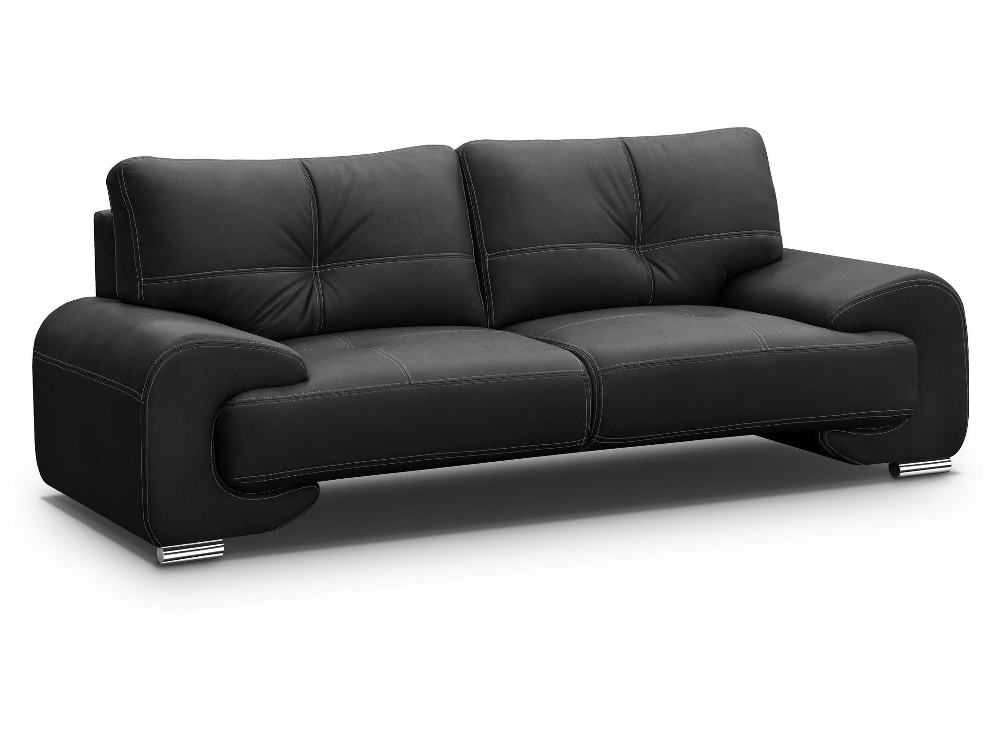 Beautysofa 3-Sitzer Maxime lux, 3-Sitzer Sofa im modernes Design günstig online kaufen