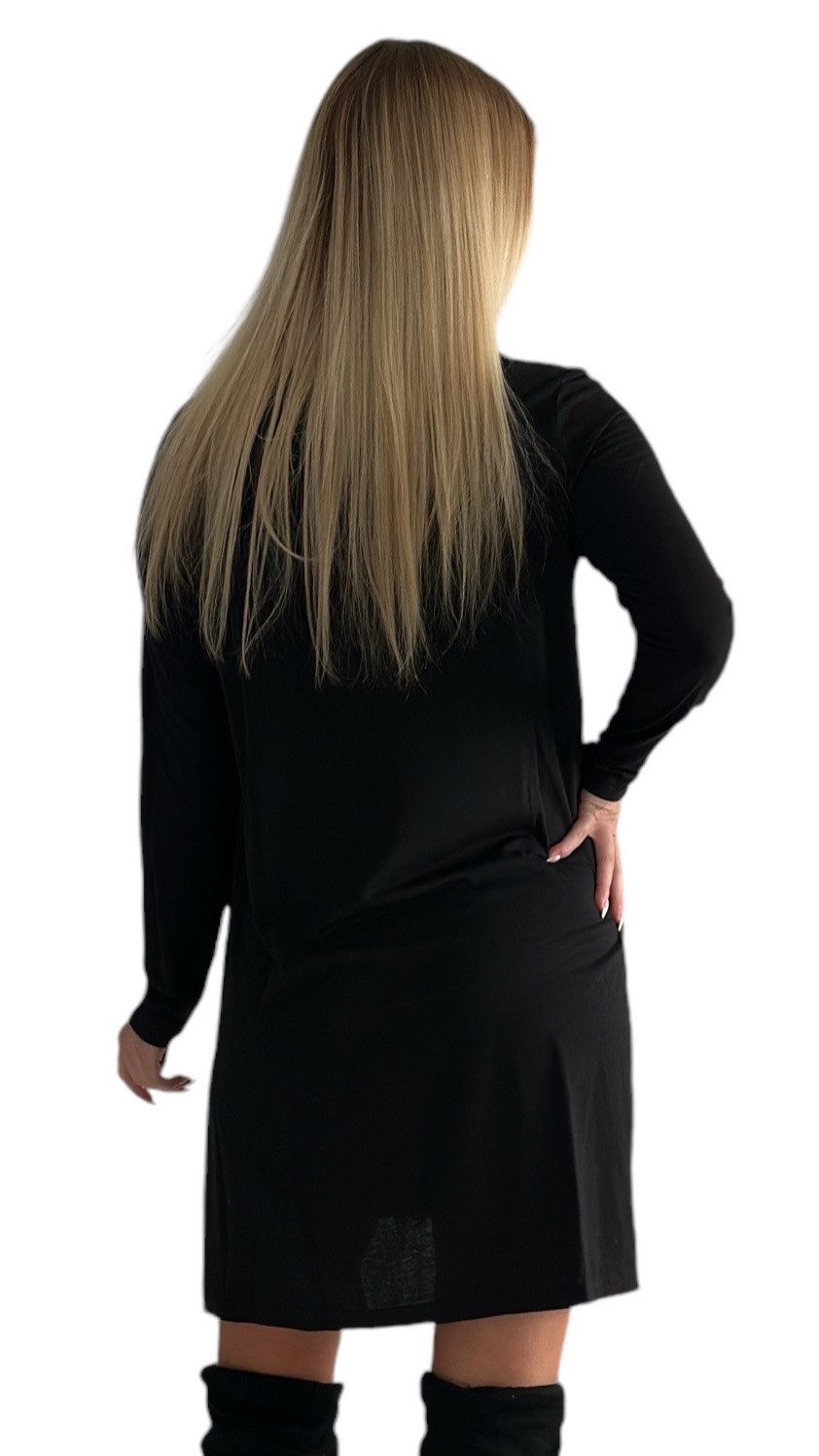 Mississhop A-Linien-Kleid Kleid Tunika Longshirt Pulli Tunika Minikleid 6510