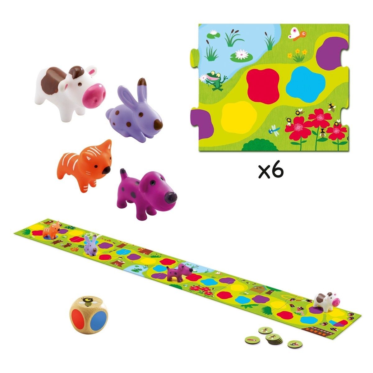 DJECO Lernspielzeug Erste Spiele: Little Circuit Erstes Spiel für Kinder mit Lernwert, Erstes Spiel