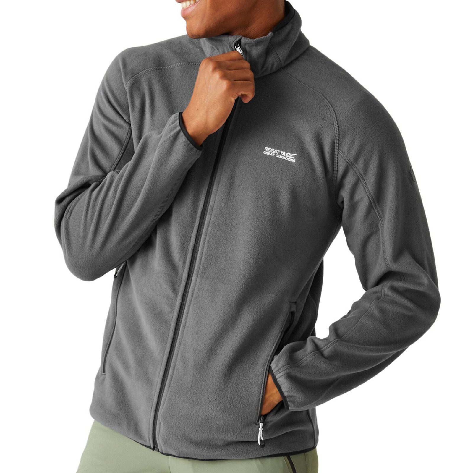 Regatta Fleecejacke Fleecejacke Hadfield mit Markenlogo auf der Vorderseite – Bild 5 von 5
