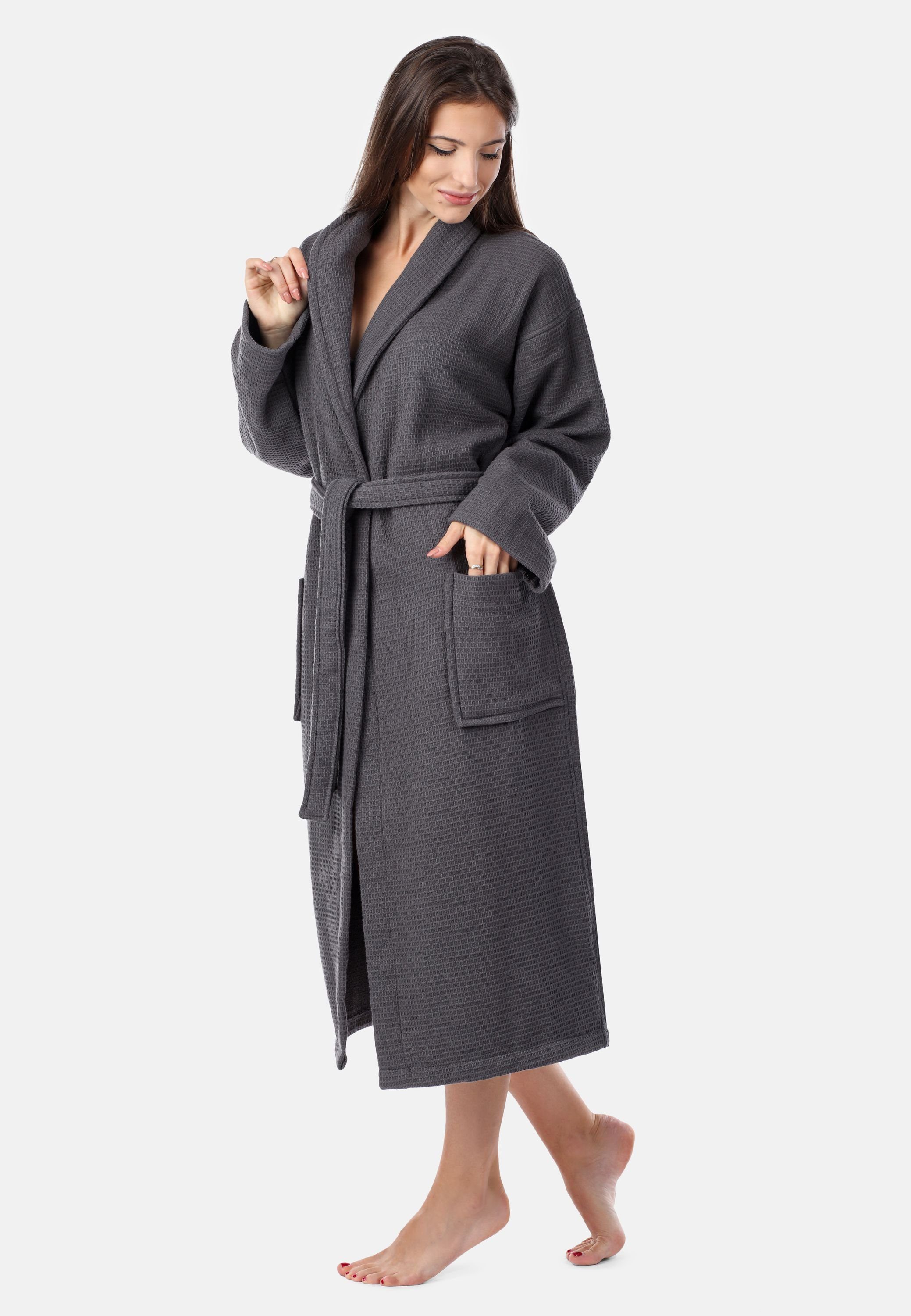 Ladeheid Bademantel Damen Waffelpiqué Bademantel - günstig online kaufen