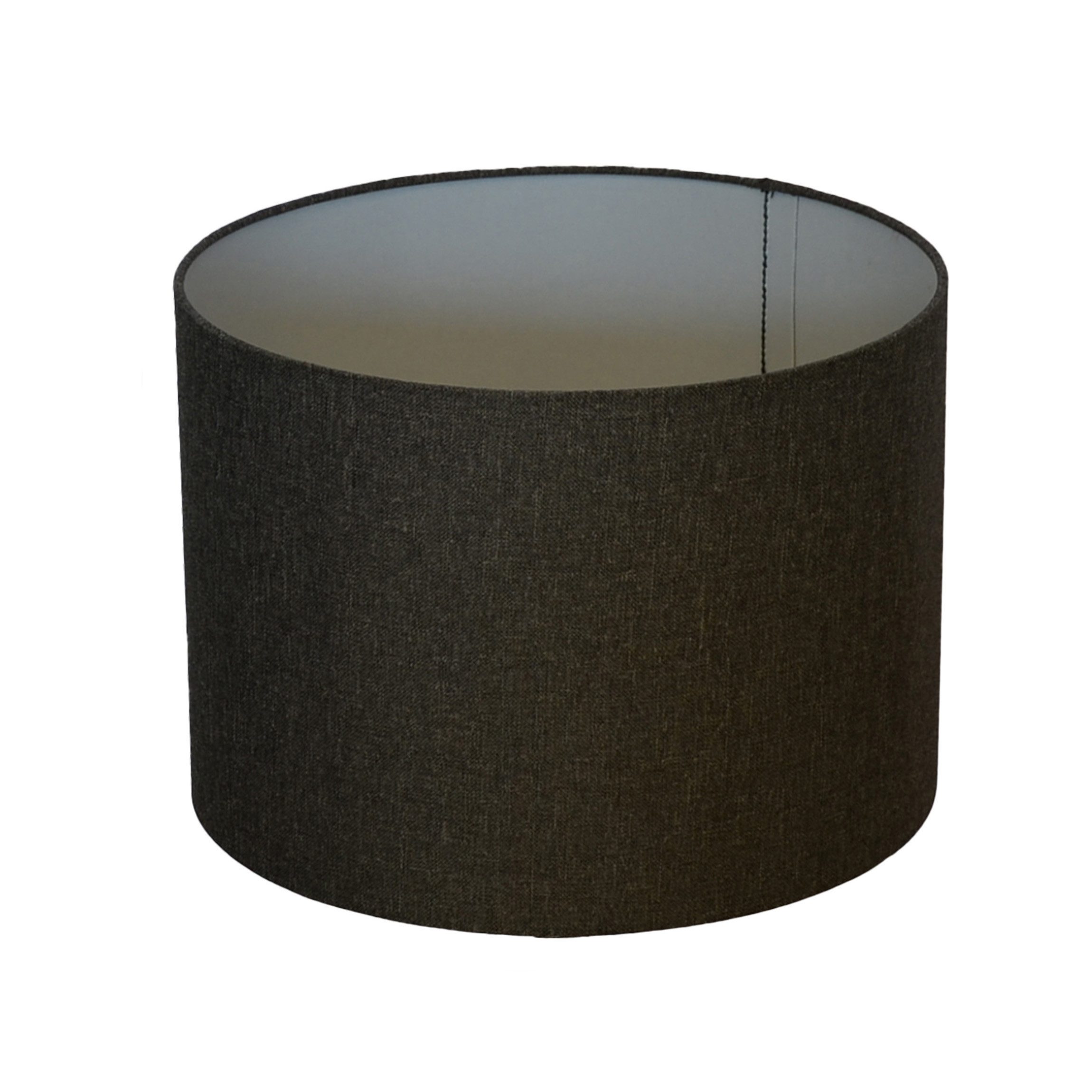 B&S Lampenschirm Lampenschirm Ø 20 x 15 cm schwarz Zylinderförmig