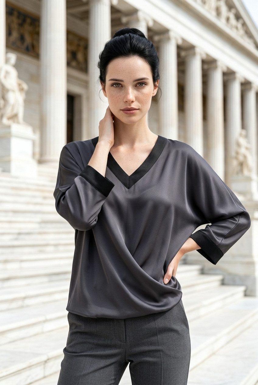 Zuckerwatte Satinbluse 72109 silktouch
