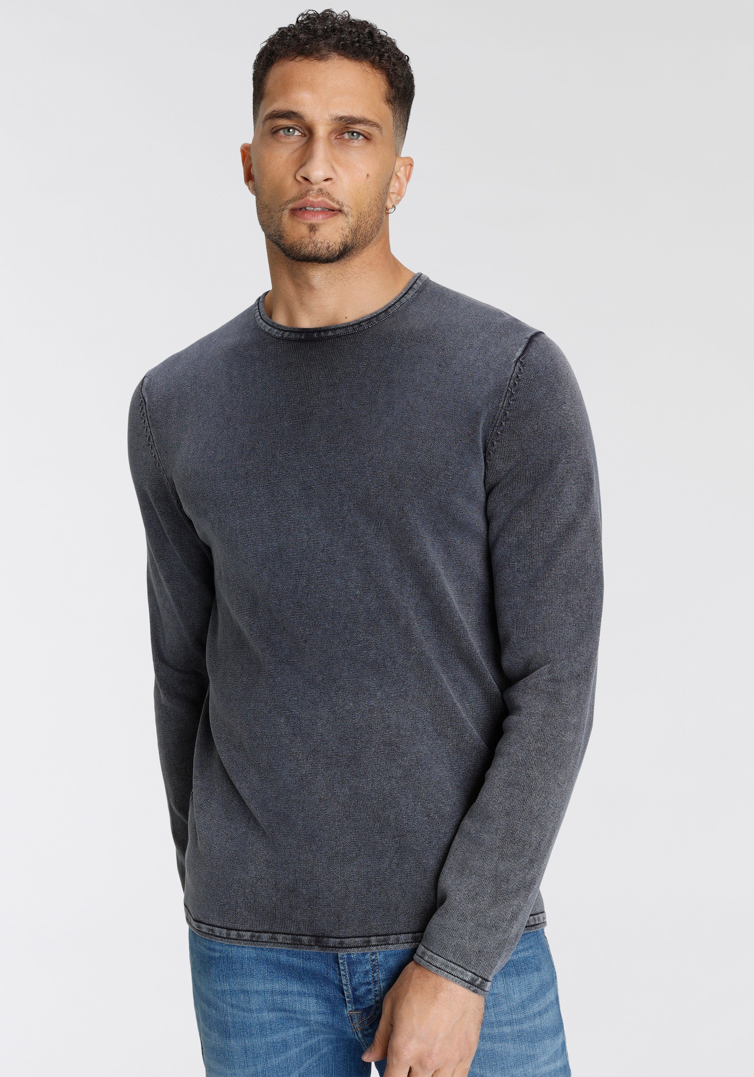 ONLY & SONS Rundhalspullover OS WASH günstig online kaufen