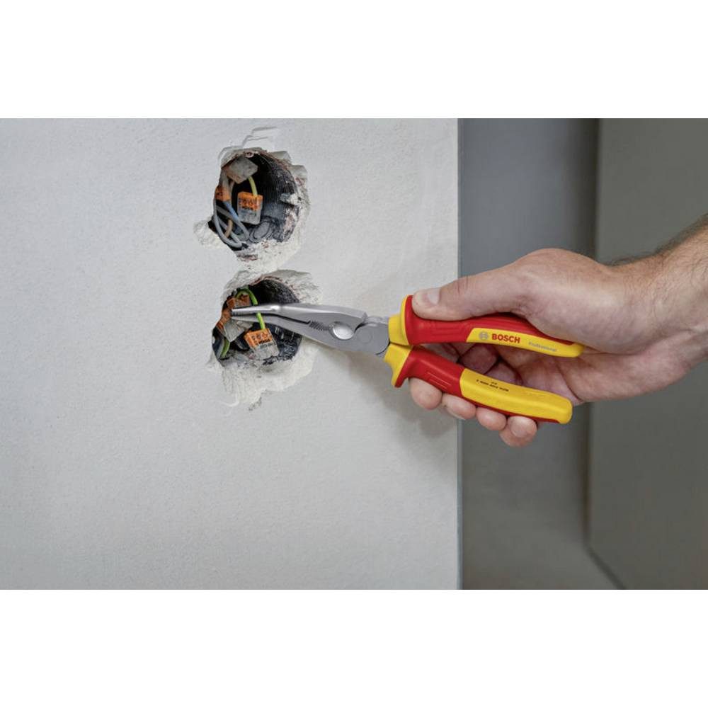Bosch Professional Telefonzange VDE-Spitzzange gebogen 40°, 200 mm 1600A02NE4
