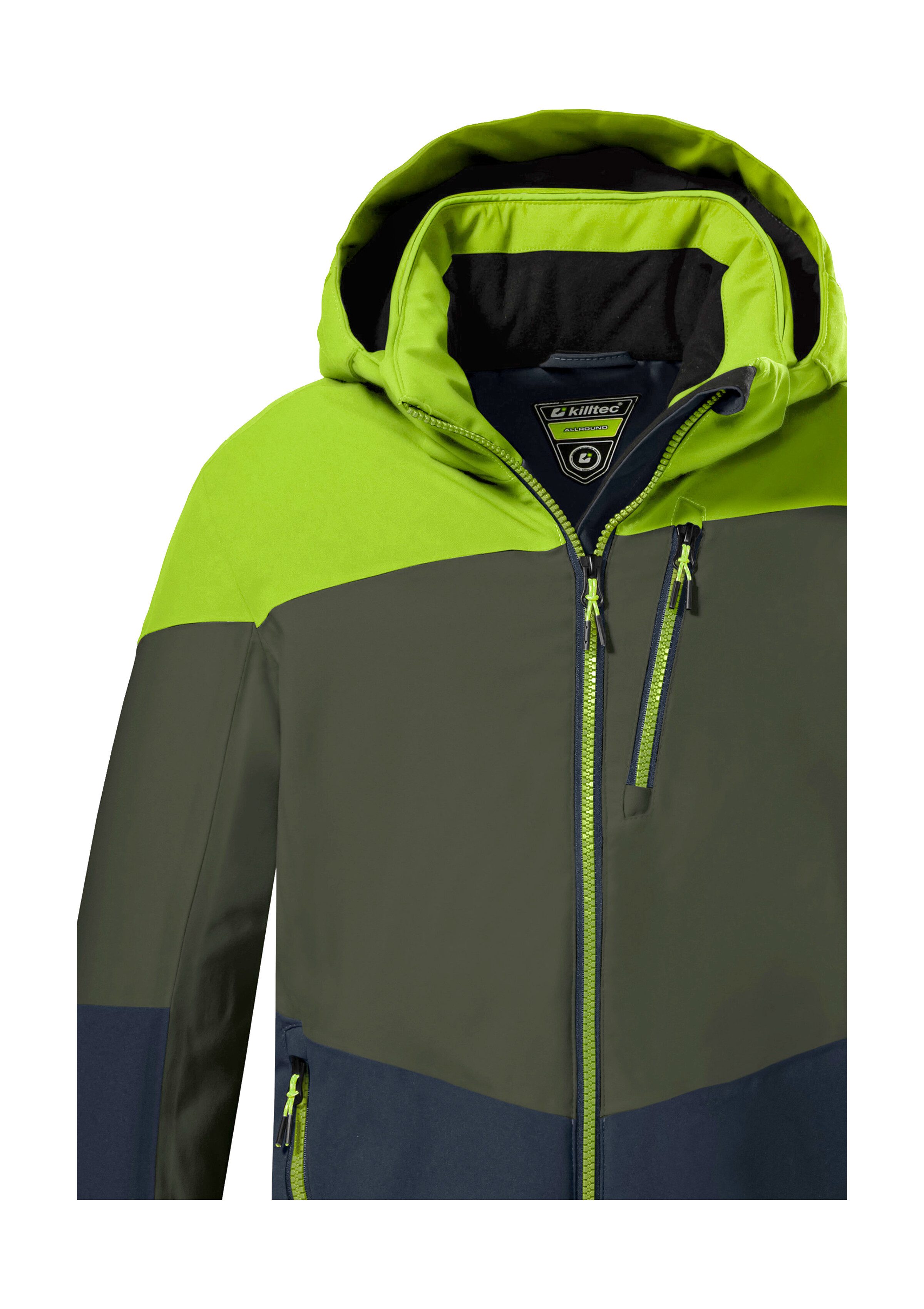 Killtec Skijacke KSW 161 BYS SKI JCKT Wasserdichte, atmungsaktive Skijacke mit abnehmbarer Kapuze