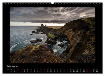 CALVENDO Wandkalender Island - Eine Reise in BildernCH-Version (Premium, hochwertiger DIN A2 Wandkalender 2023, Kunstdruck in Hochglanz)