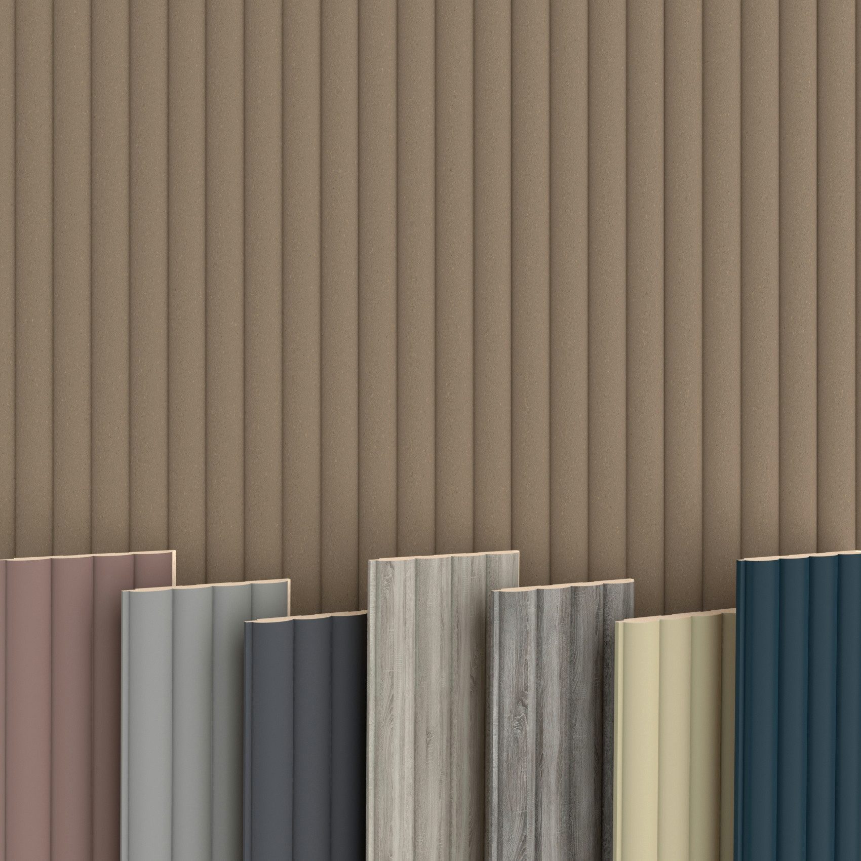 Hexim Wanddekoobjekt Wave Standard Pure Wood (Wave Lamellen 2,75m MDF Lamel günstig online kaufen