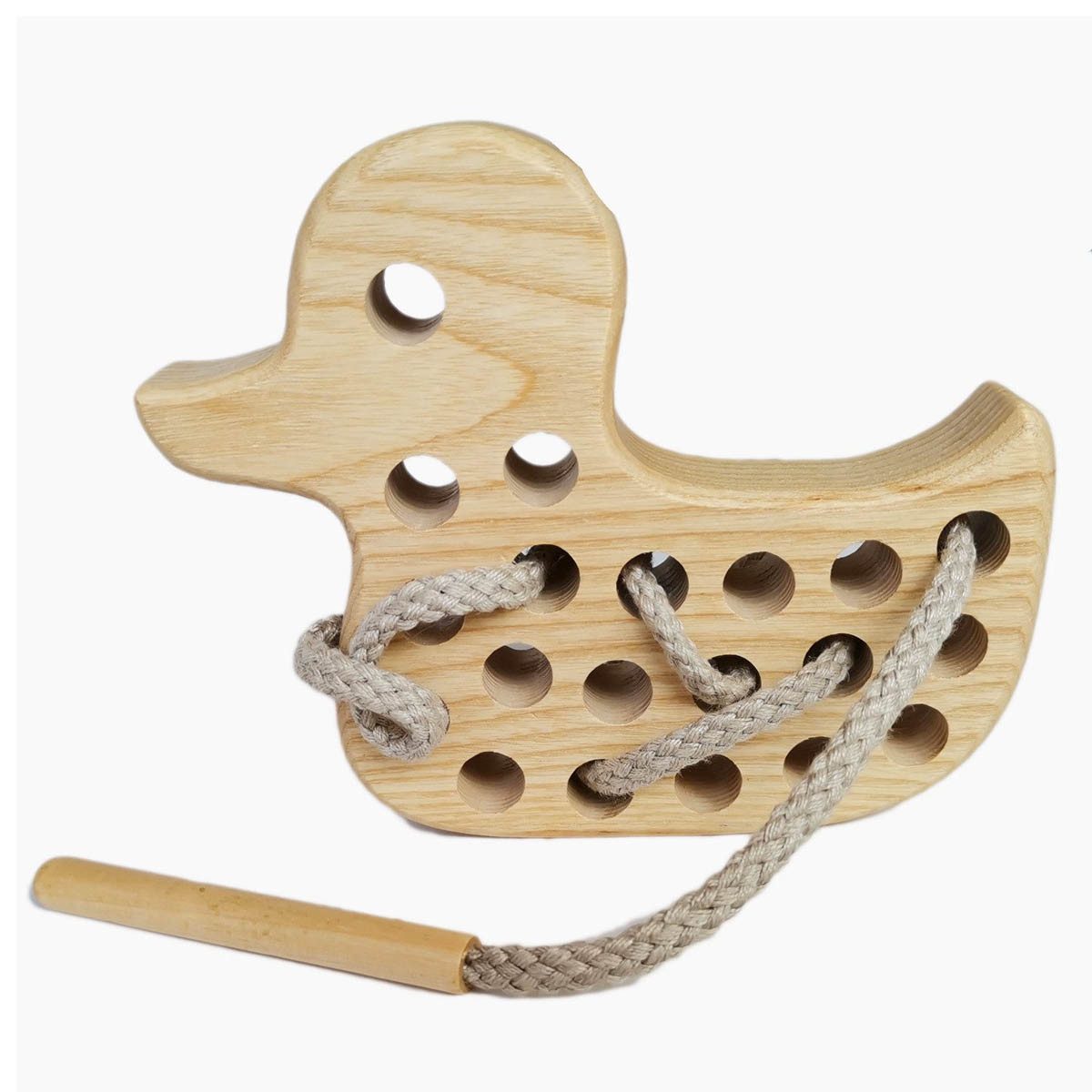 Lotes Toys Kinder-Nähmaschine Holz Fädelspiel Ente, günstig online kaufen