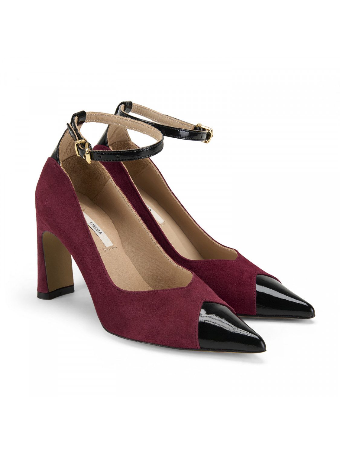 Desa Damen-Pumps aus Wildleder im klassischen Stil – Kegelabsatz, atmungsa günstig online kaufen