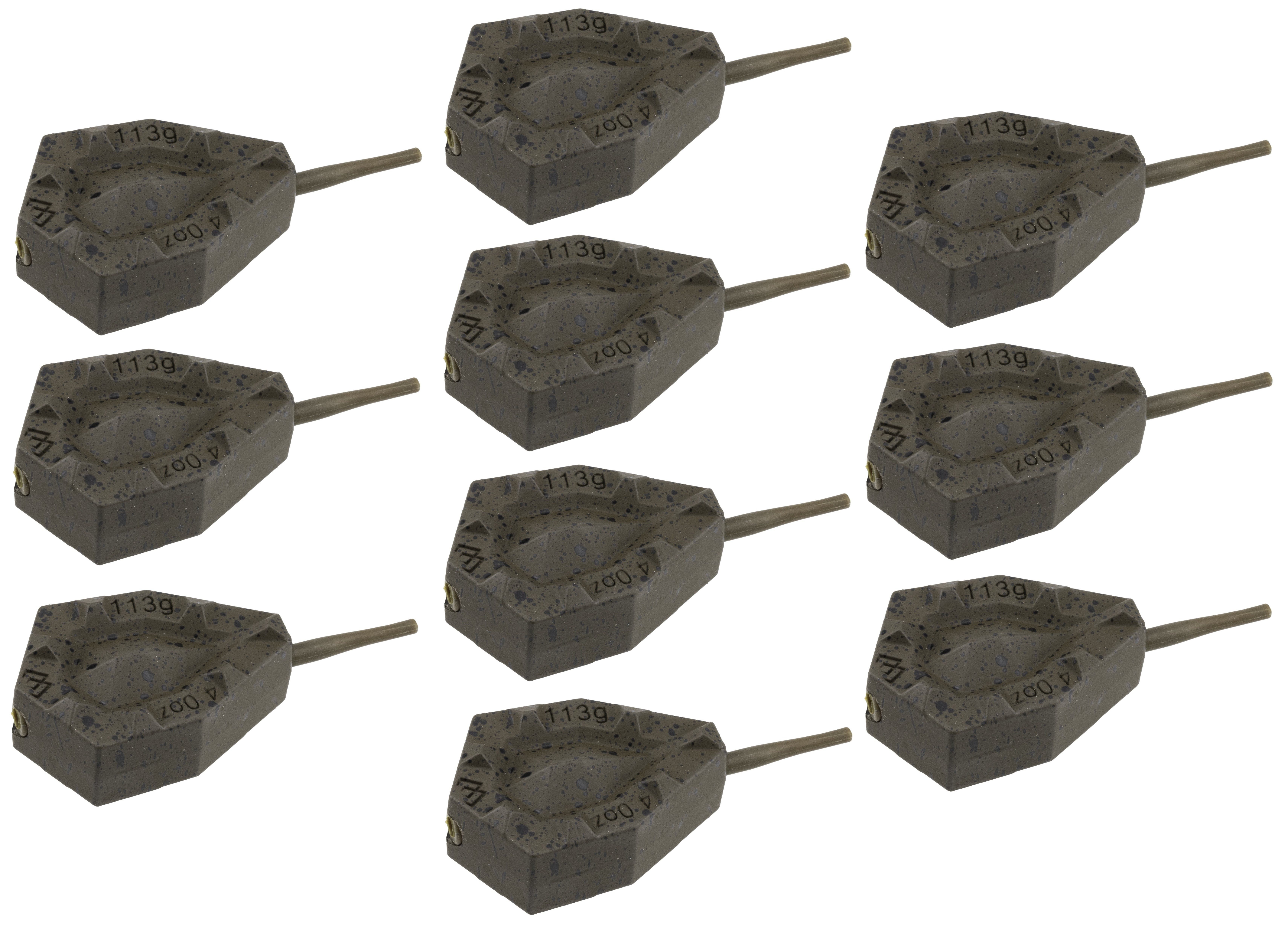 MIKADO Total Fishing Karpfenblei INLINE GRIPPER Blei 142g - 1 St. o. 10er SET - mit weichem Gummiinsert, (1-St), Mit weichem Gummiinsert