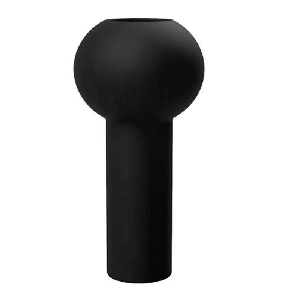 (24cm) Vase Black Design Dekovase Pillar Cooee