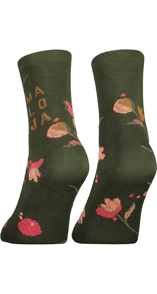 Maloja Socken Tagessocke Crew KimballM Blume (Baumwollmix) dunkelgrün Damen günstig online kaufen